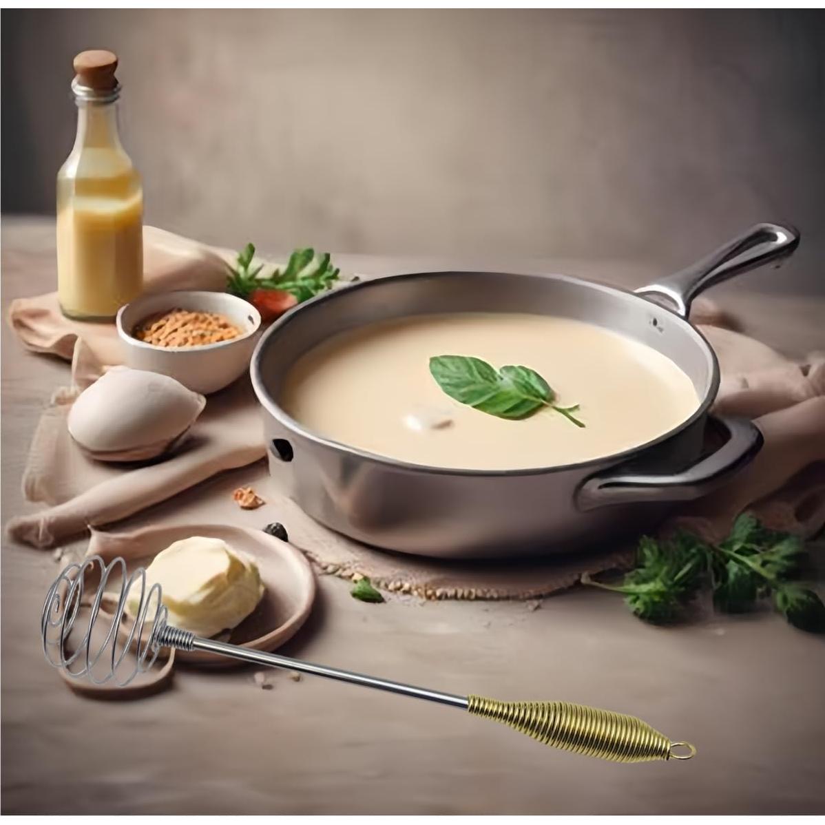 Juego de 2 Batidores de Huevo de Resorte HSHQING 25 y 30 cm