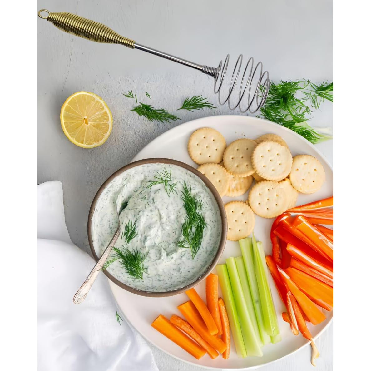 Juego de 2 Batidores de Huevo de Resorte HSHQING 25 y 30 cm