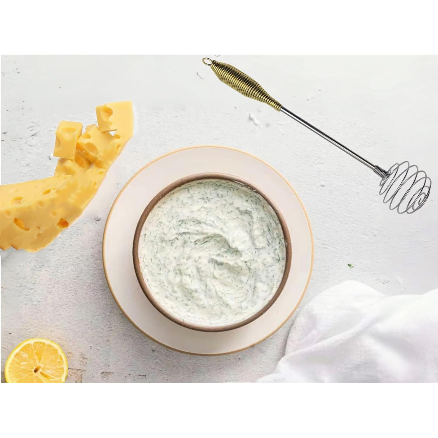 Juego de 2 Batidores de Huevo de Resorte HSHQING 25 y 30 cm