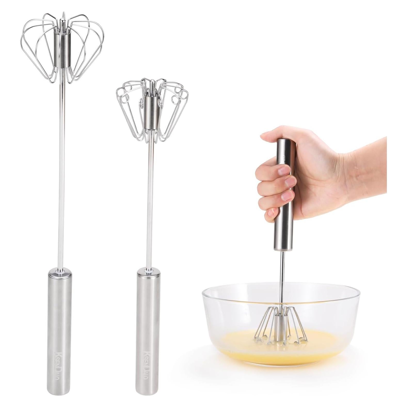 Batidor y Mezclador Manual KSENDALO Acero Inoxidable 30 y 36 cm