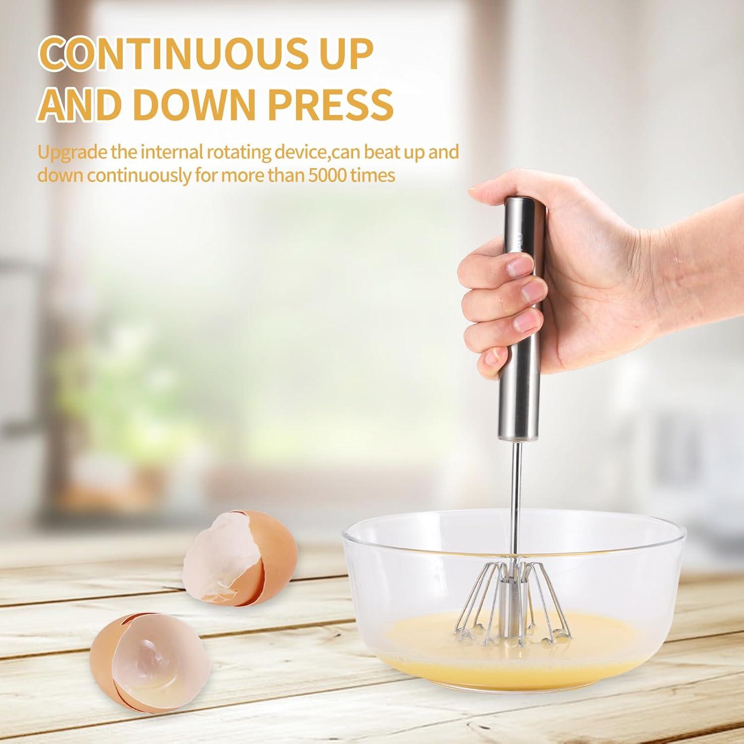 Batidor y Mezclador Manual KSENDALO Acero Inoxidable 30 y 36 cm