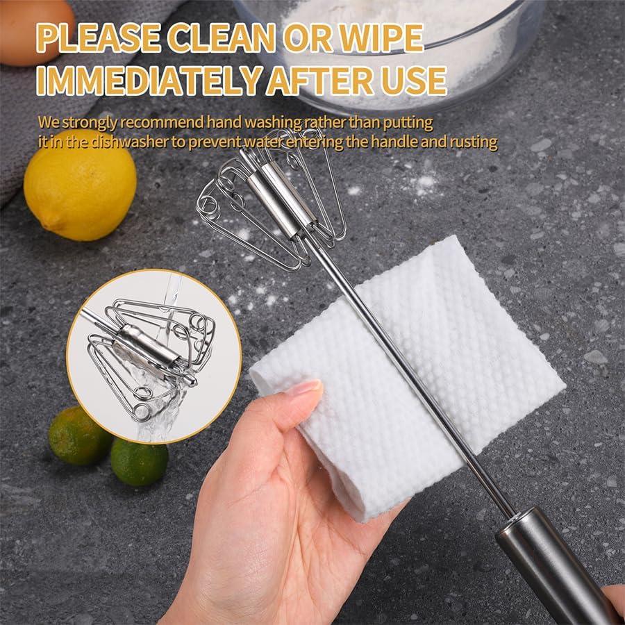 Batidor y Mezclador Manual KSENDALO Acero Inoxidable 30 y 36 cm