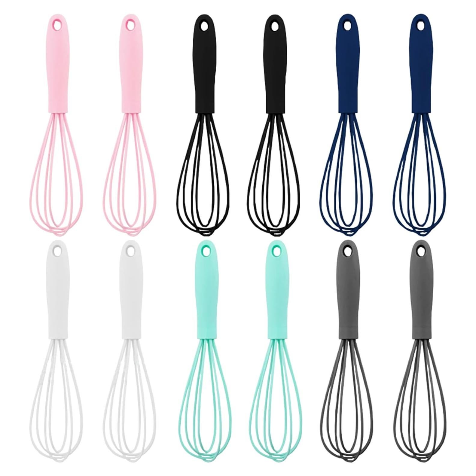 Set de 12 Batidores de Silicona Nalegtocw 17 cm Antiadherentes