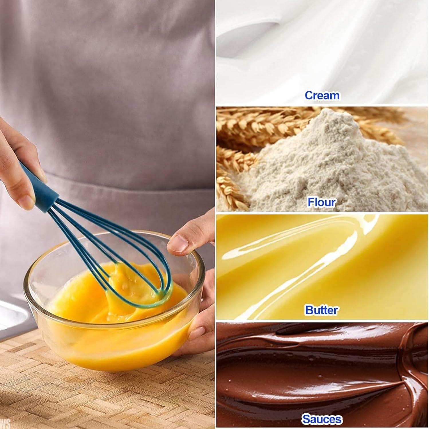 Set de 12 Batidores de Silicona Nalegtocw 17 cm Antiadherentes