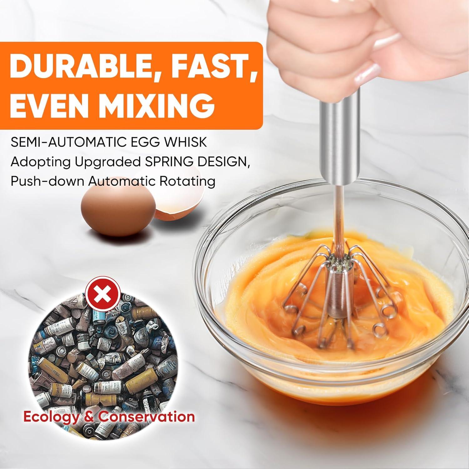 Batidor de Huevos Newness Acero Inoxidable 2 Piezas 30.4 cm