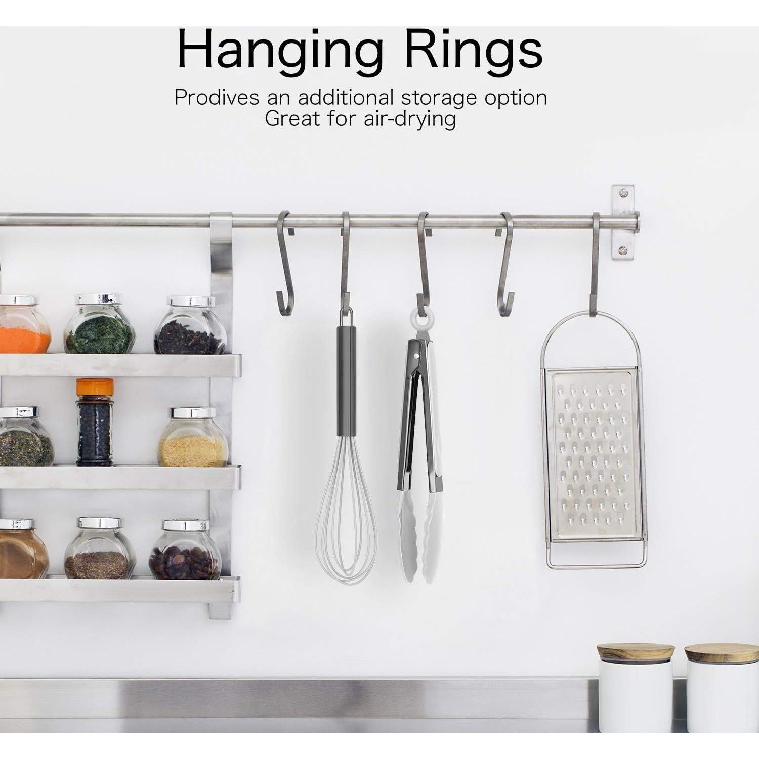 Juego de Pinzas y Batidor Country Kitchen Acero Inoxidable