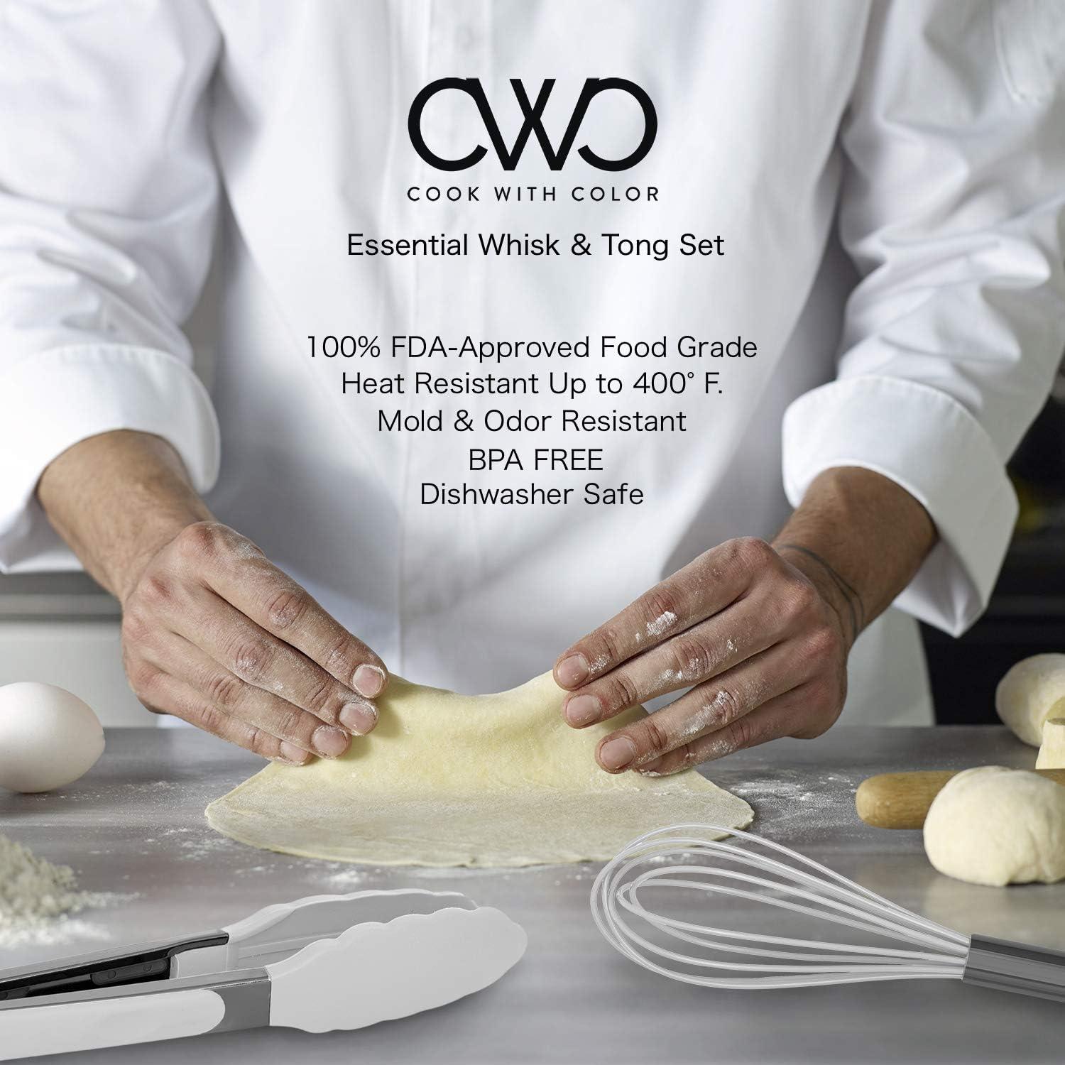 Juego de Pinzas y Batidor Country Kitchen Acero Inoxidable