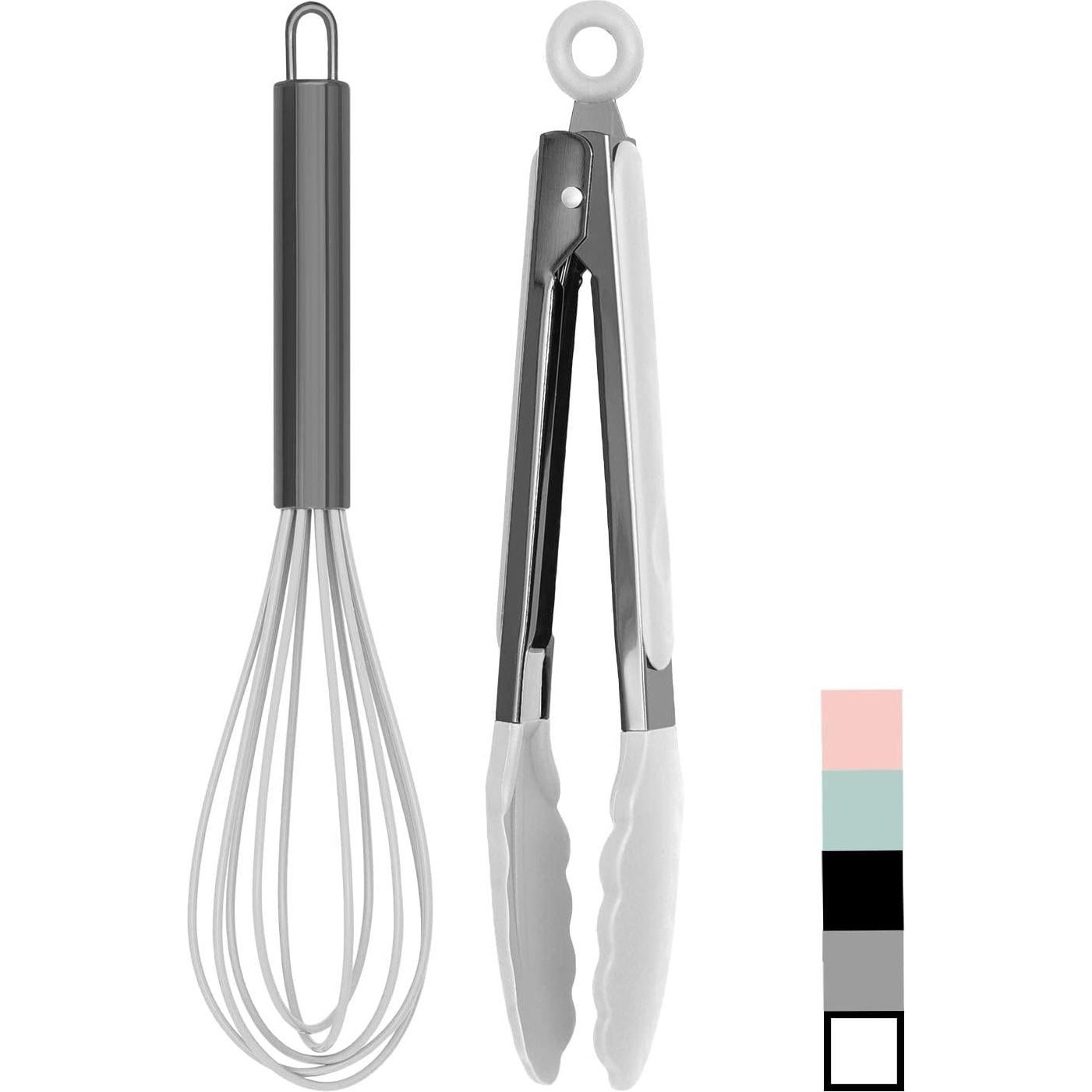 Juego de Pinzas y Batidor Country Kitchen Acero Inoxidable