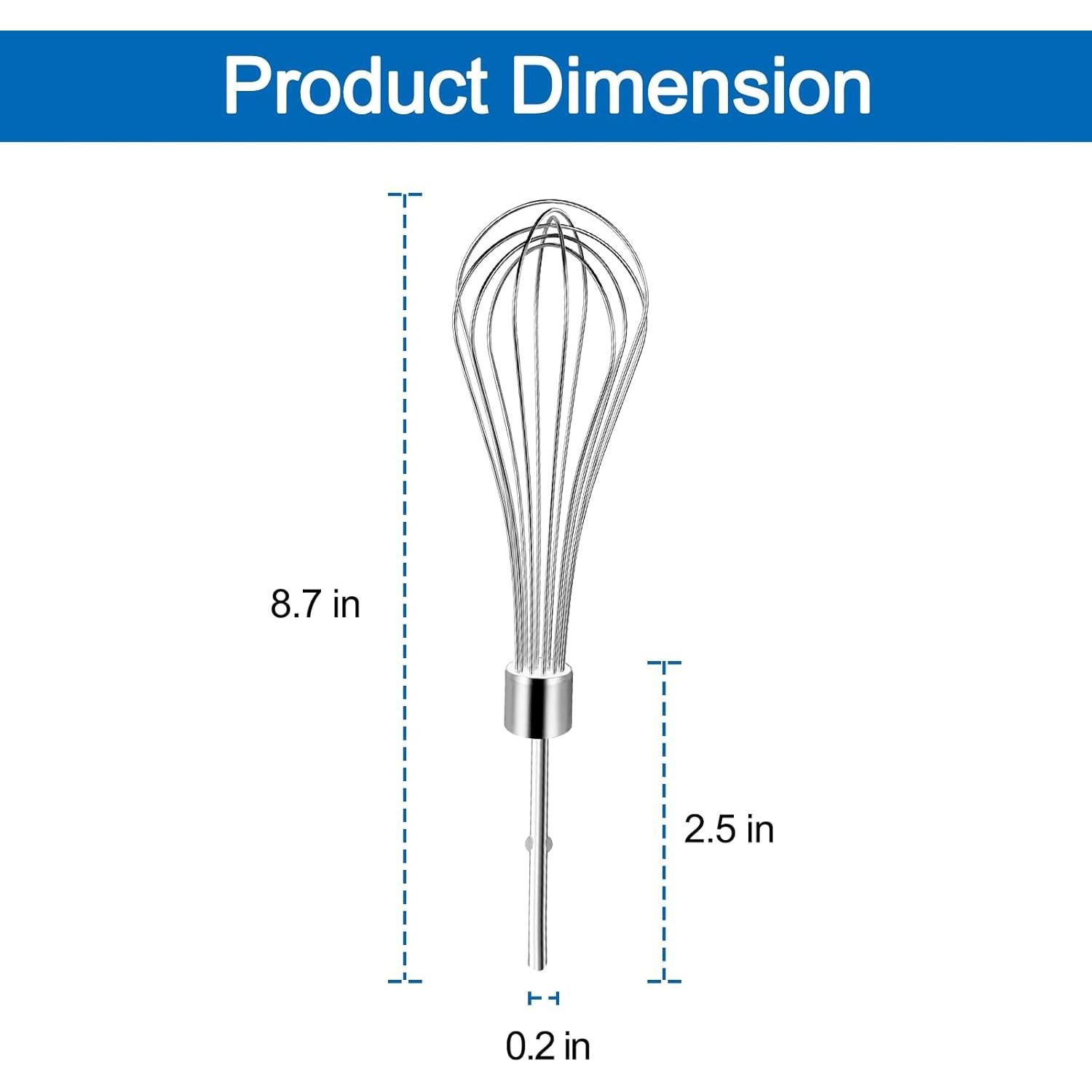 Accesorio batidor de acero inoxidable Misfart para KitchenAid - Paquete de 2