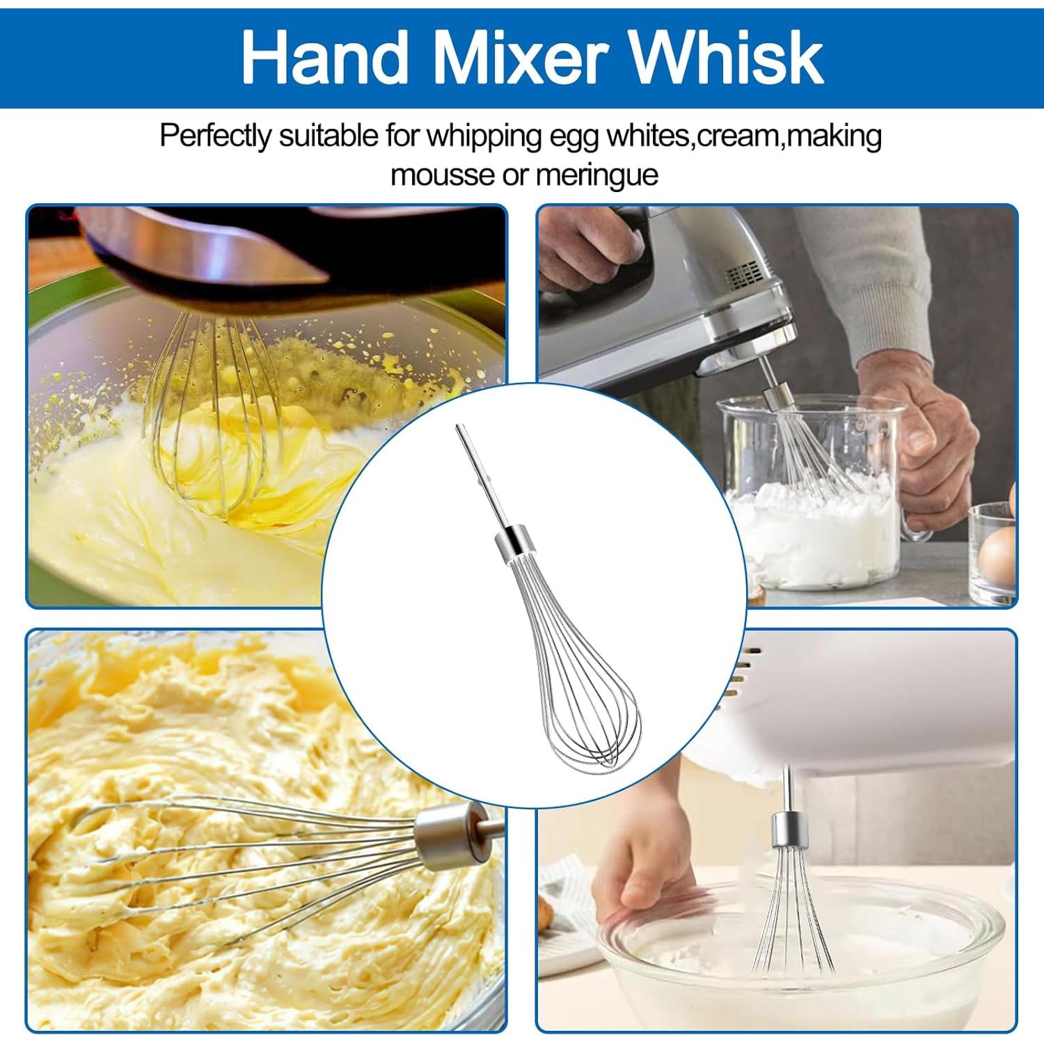 Accesorio batidor de acero inoxidable Misfart para KitchenAid - Paquete de 2