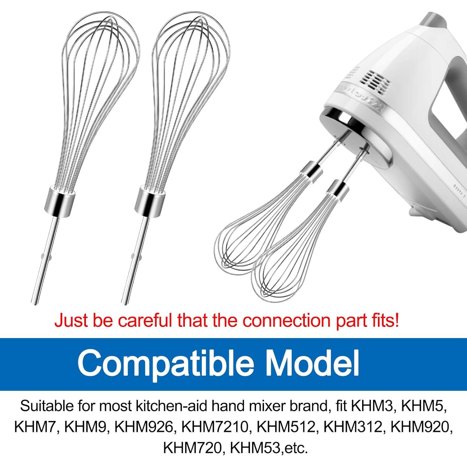 Accesorio batidor de acero inoxidable Misfart para KitchenAid - Paquete de 2