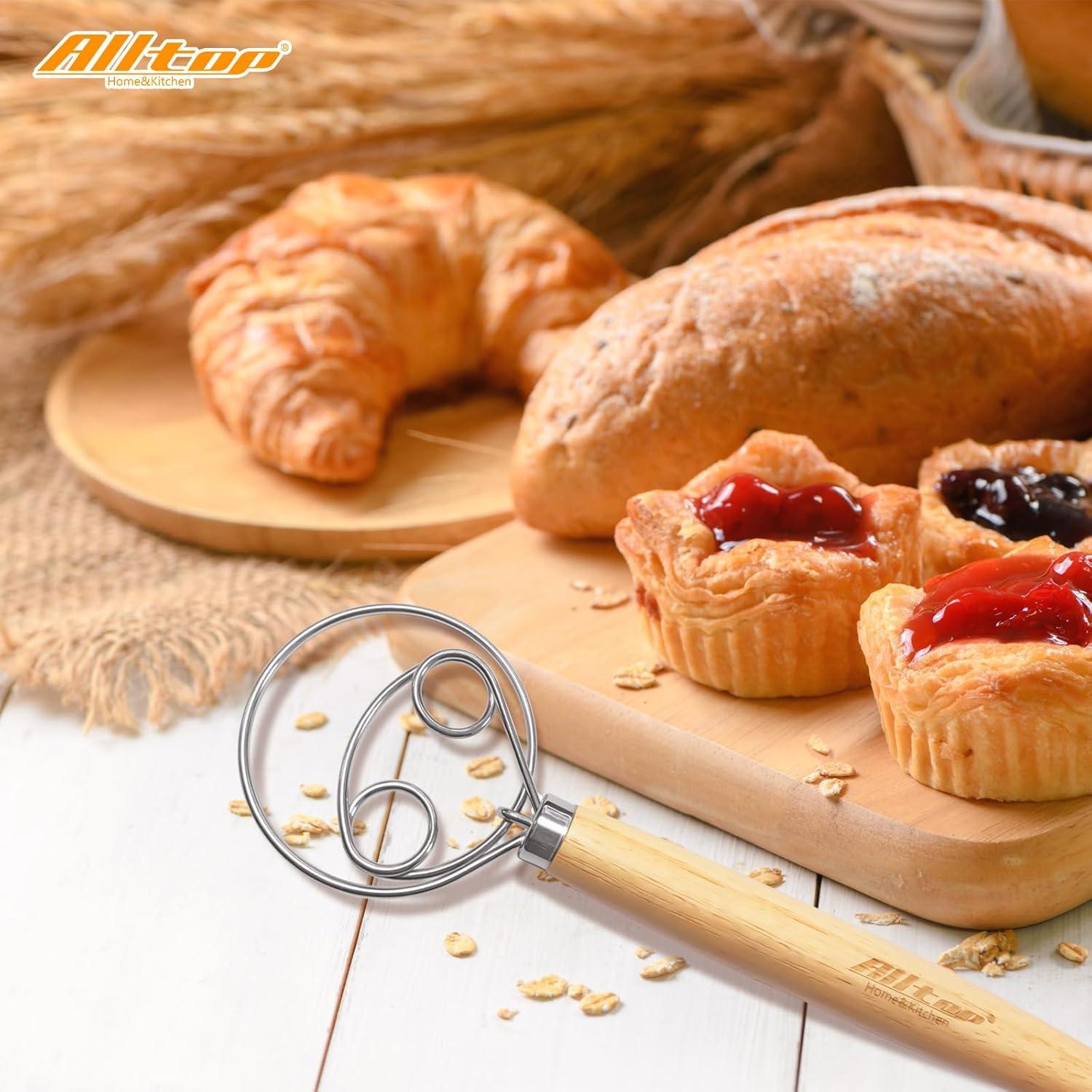 Batidor de Masa Danés ALLTOP - Acero Inoxidable 150g