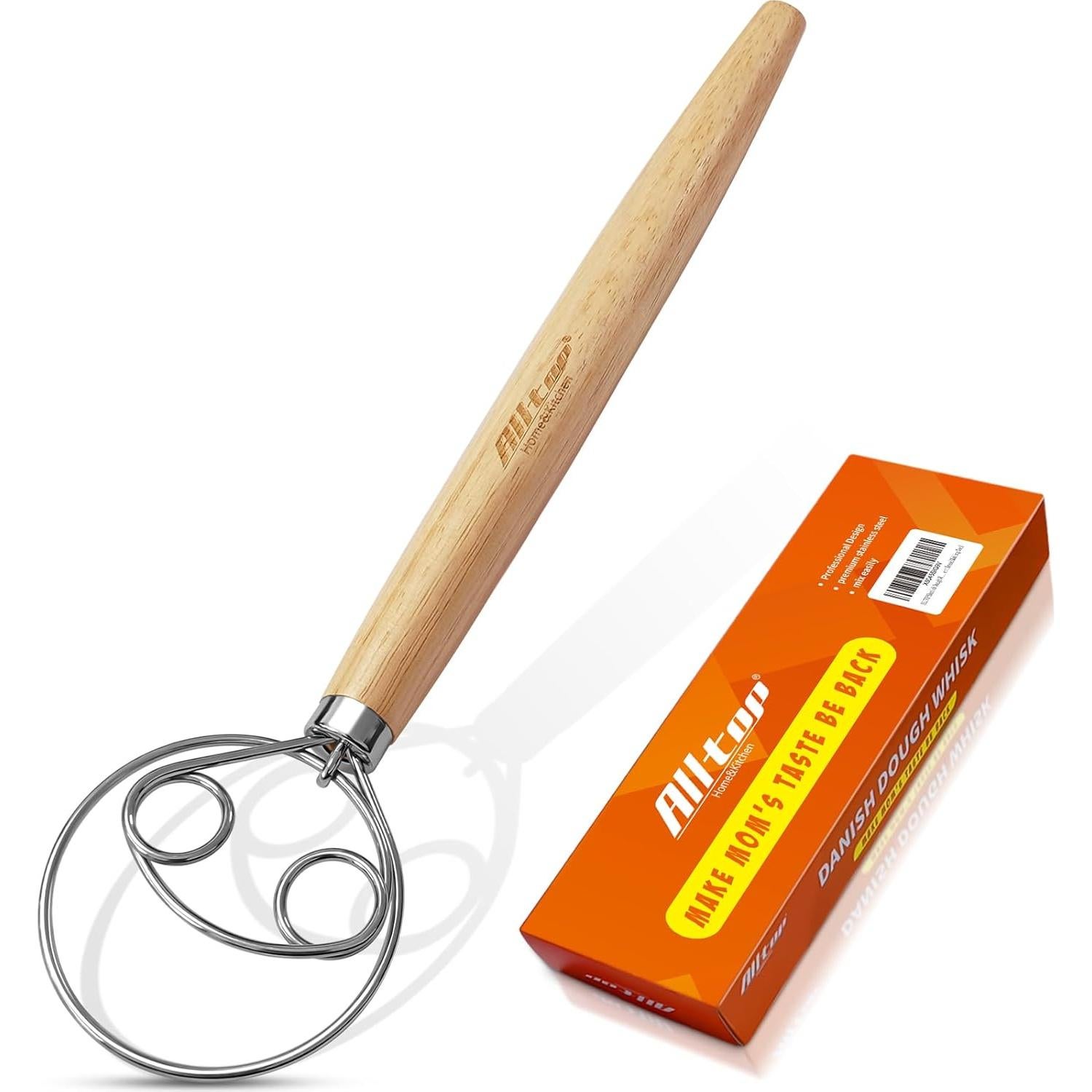 Batidor de Masa Danés ALLTOP - Acero Inoxidable 150g