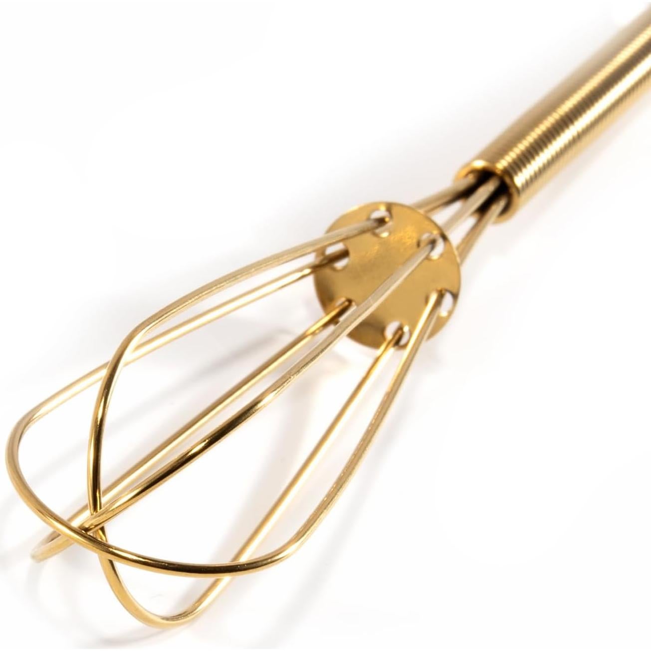 Batidores Mini Dorados TYGYLZGCF 12,7 cm 4 Piezas