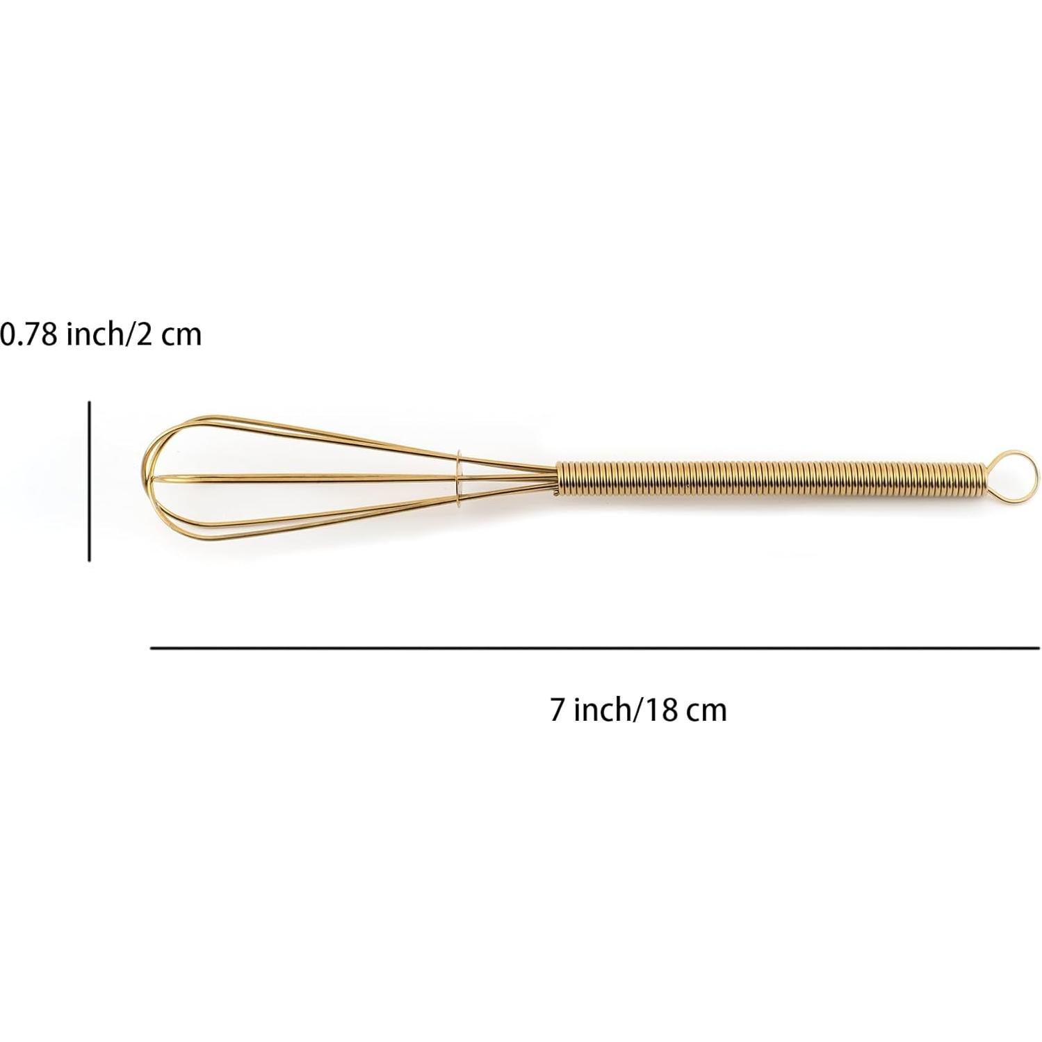 Set de 4 Mini Batidores de Acero Inoxidable TYGYLZGCF 18 cm