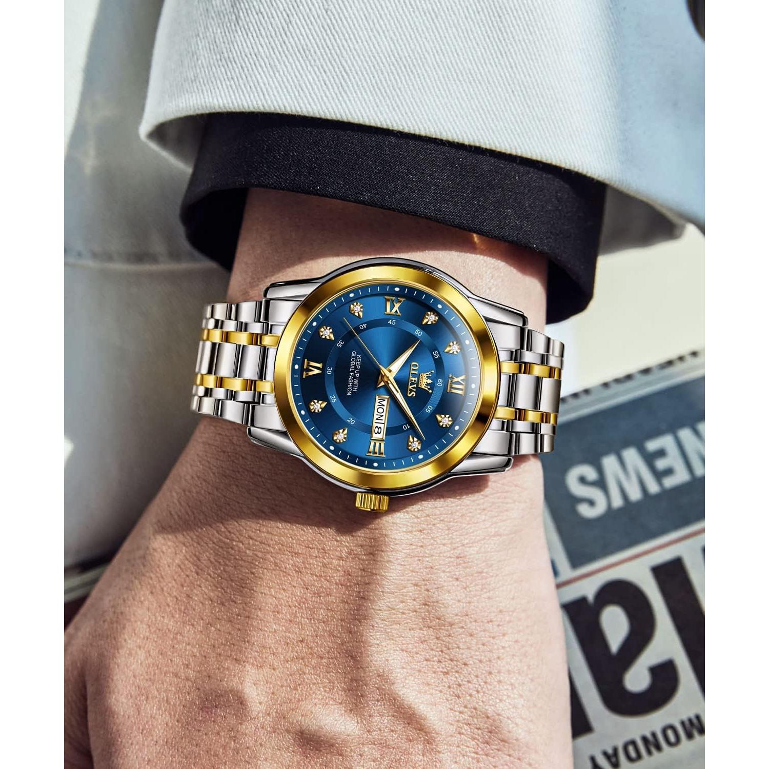 Reloj de Cuarzo OLEVS G5513GJ-JL Acero Inoxidable Lujoso