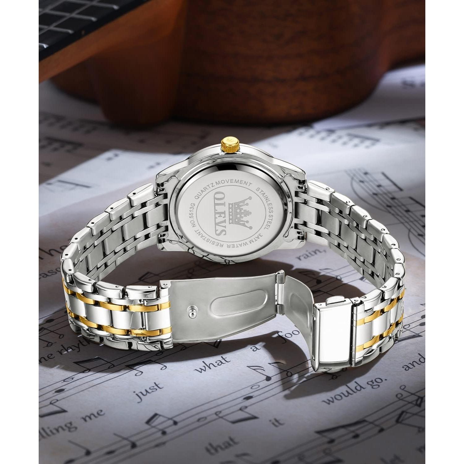 Reloj de Cuarzo OLEVS G5513GJ-JL Acero Inoxidable Lujoso