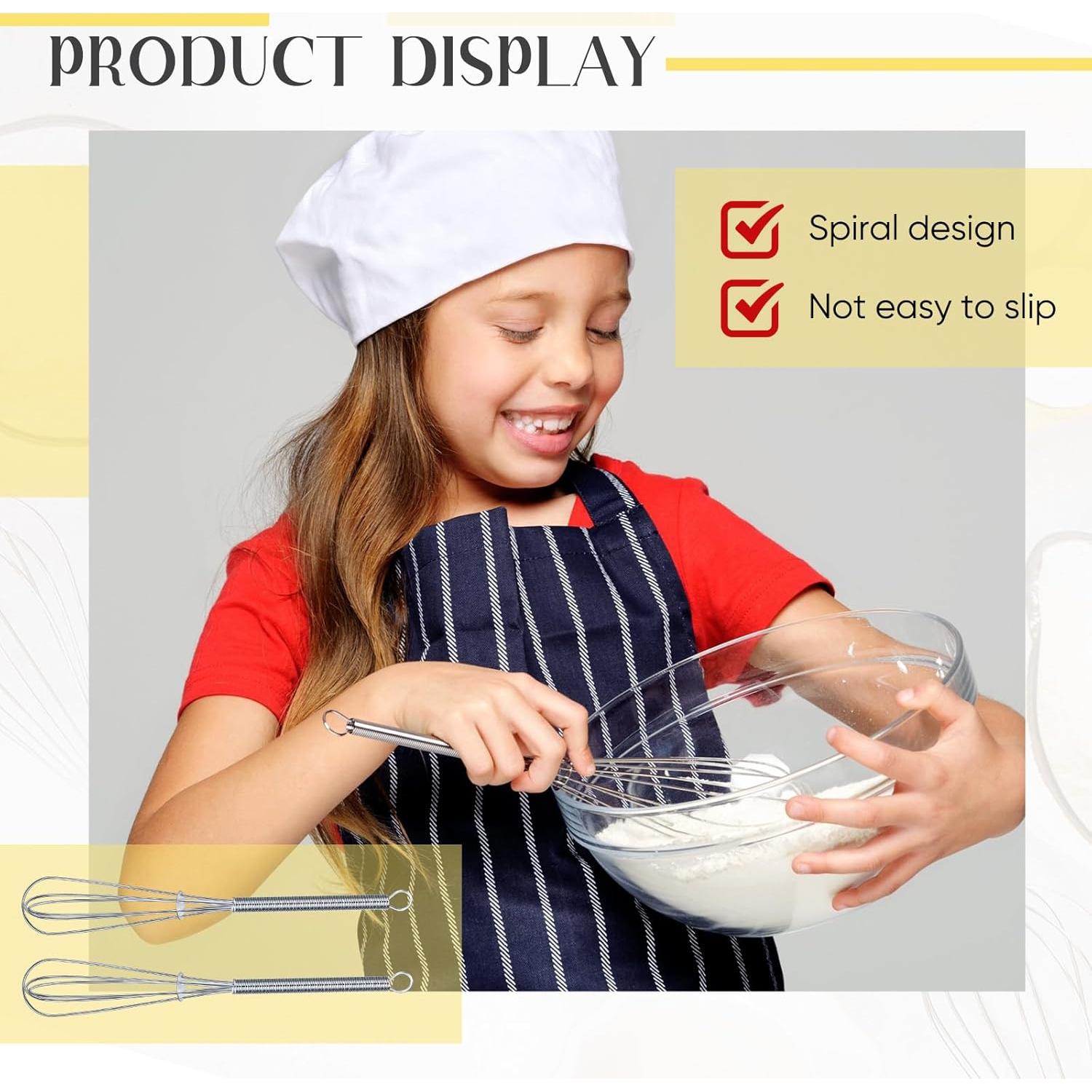 Mini Batidores de Acero Inoxidable Baderke 10 Pcs 15.24 cm