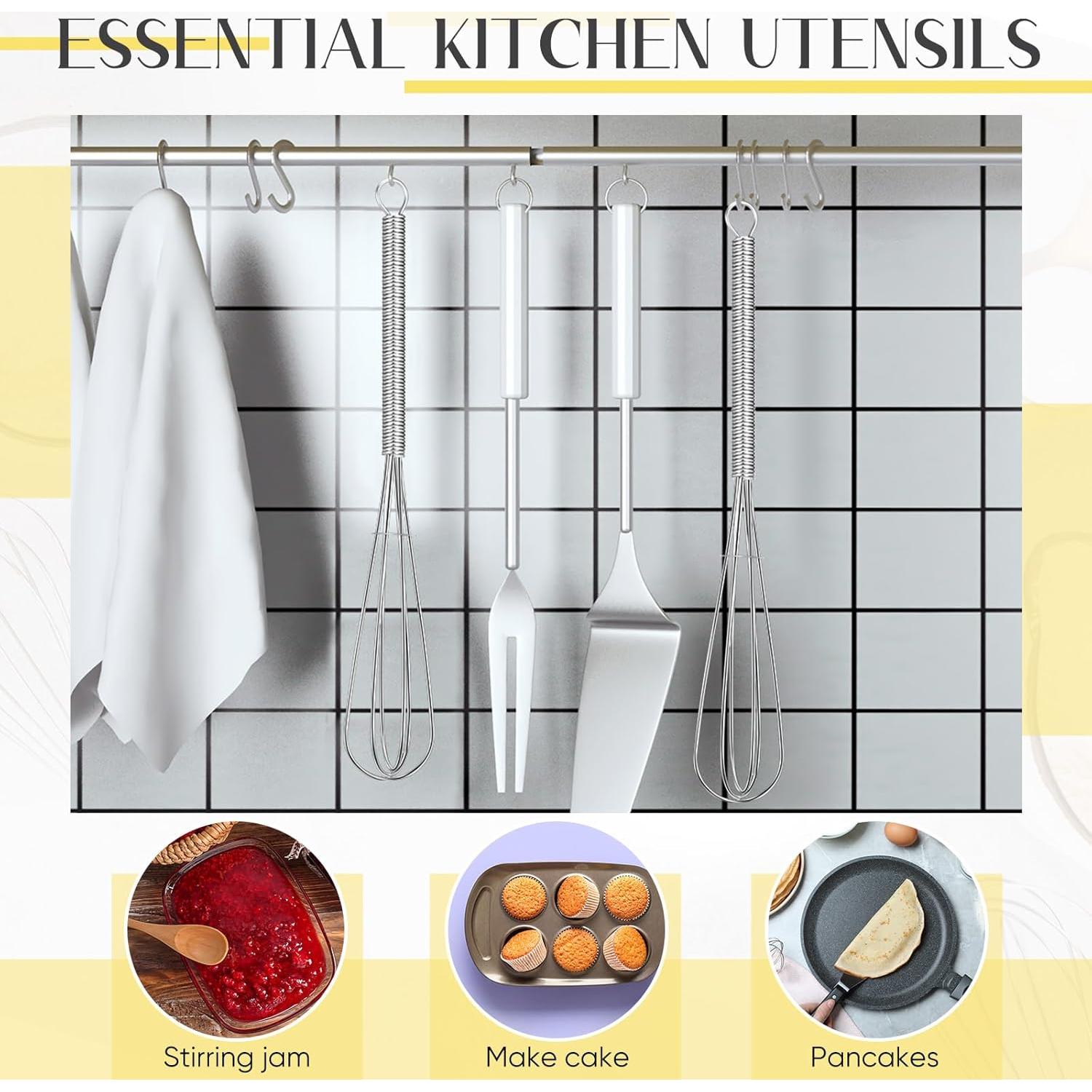 Mini Batidores de Acero Inoxidable Baderke 10 Pcs 15.24 cm