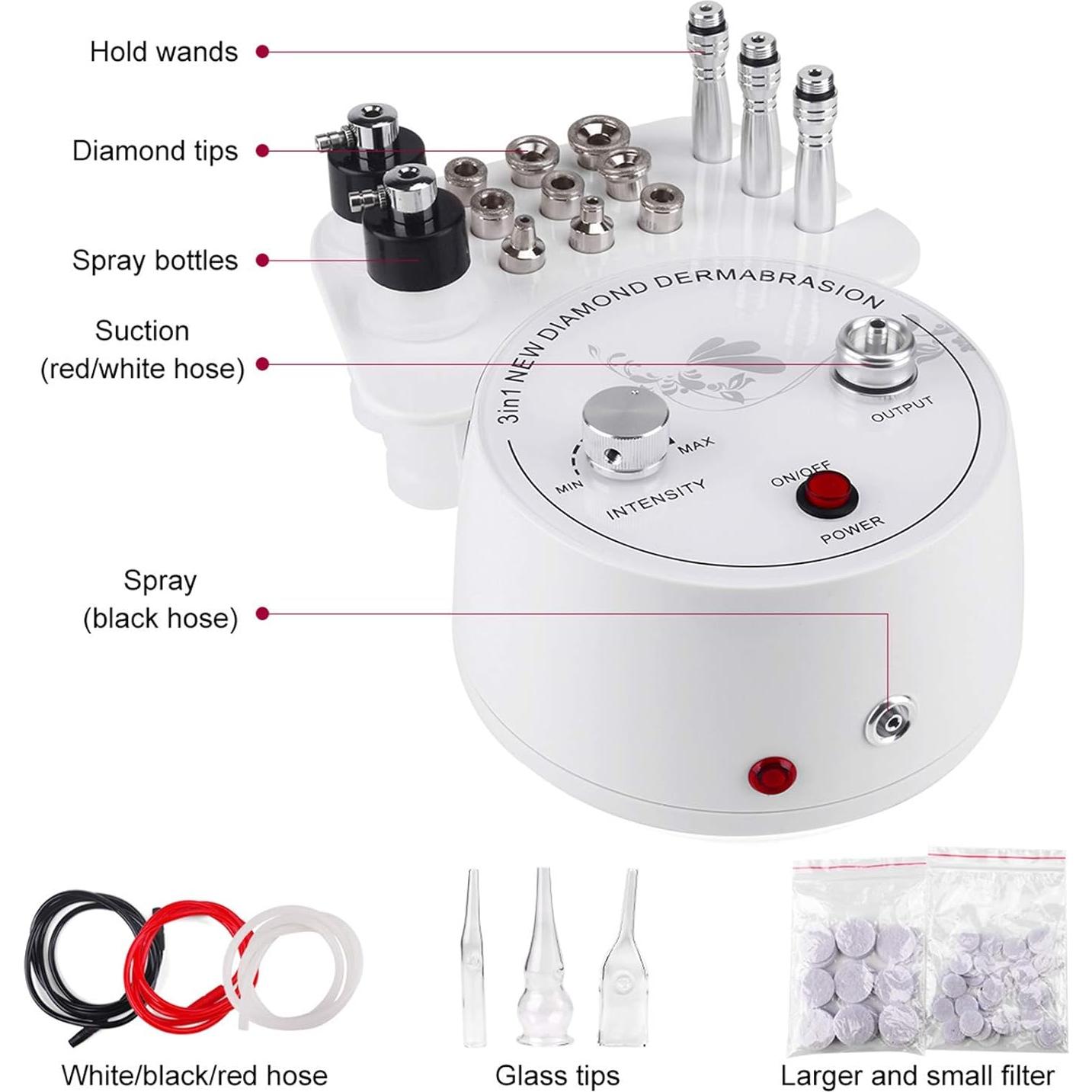 Máquina de Microdermoabrasión Yofuly 3 en 1 con Spray