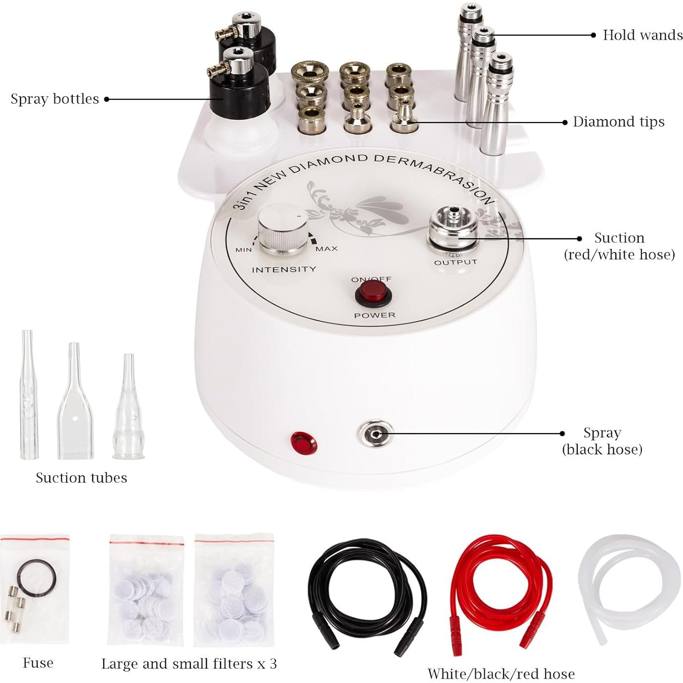 Máquina de Microdermoabrasión Diamante AIMENGXI 3 en 1