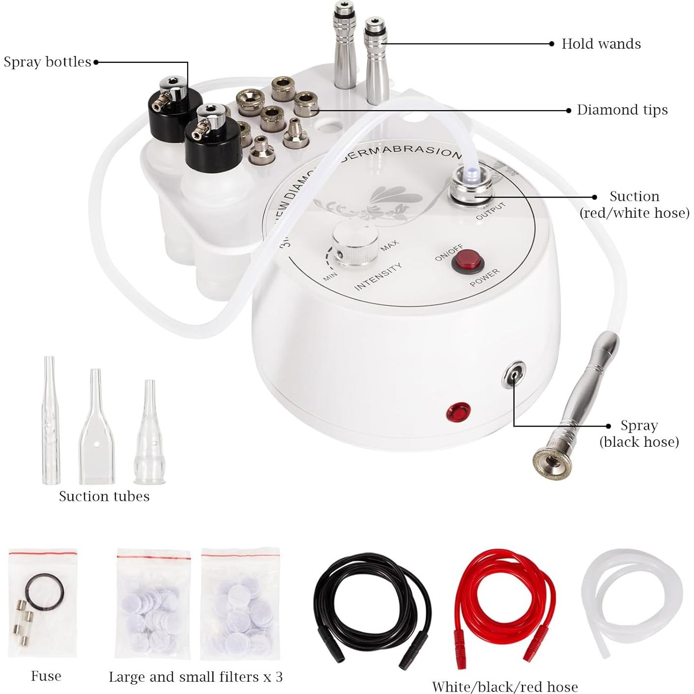Máquina de Microdermoabrasión Diamante AIMENGXI 3 en 1