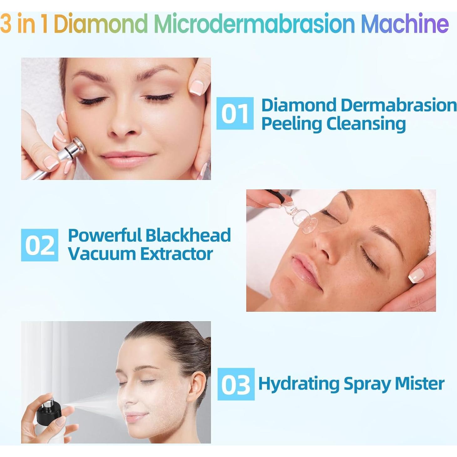 Máquina de Microdermoabrasión Facial Beautycity 3 en 1 1.83kg