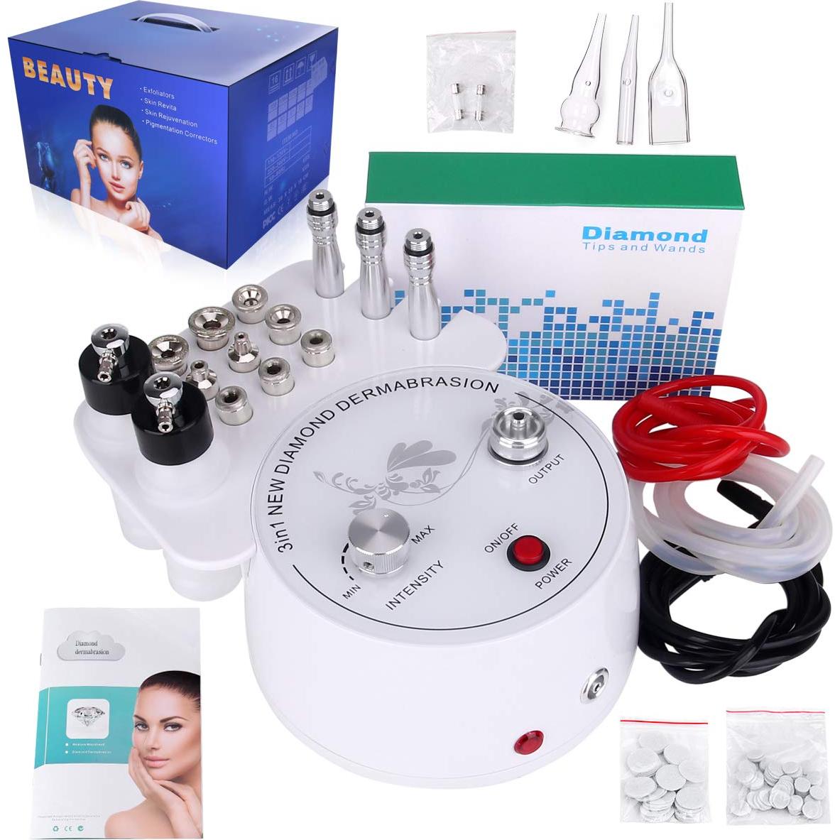 Máquina de Microdermoabrasión 3 en 1 Beauty Star con 9 Cabezas