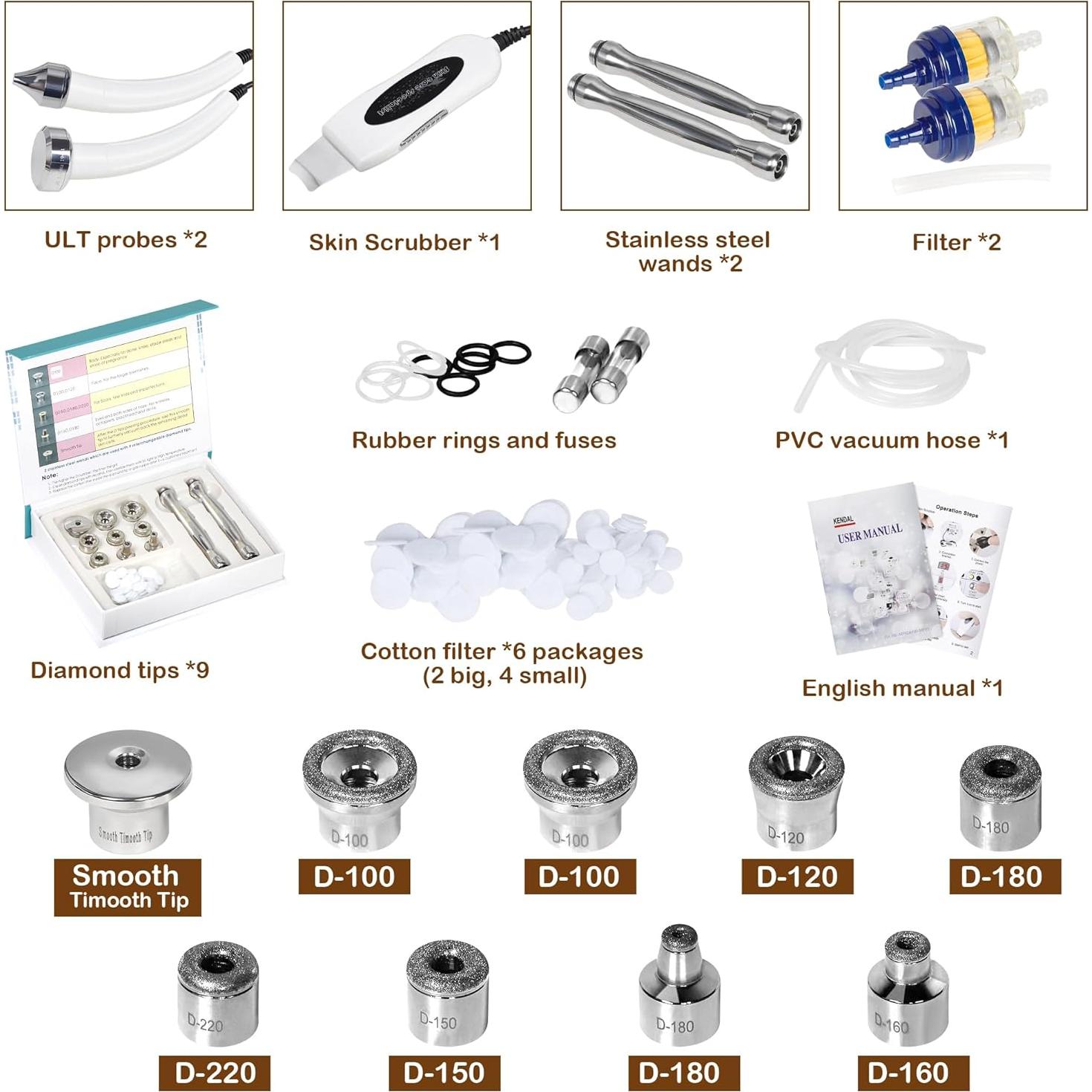 Máquina Profesional de Microdermoabrasión Kendal 3 en 1