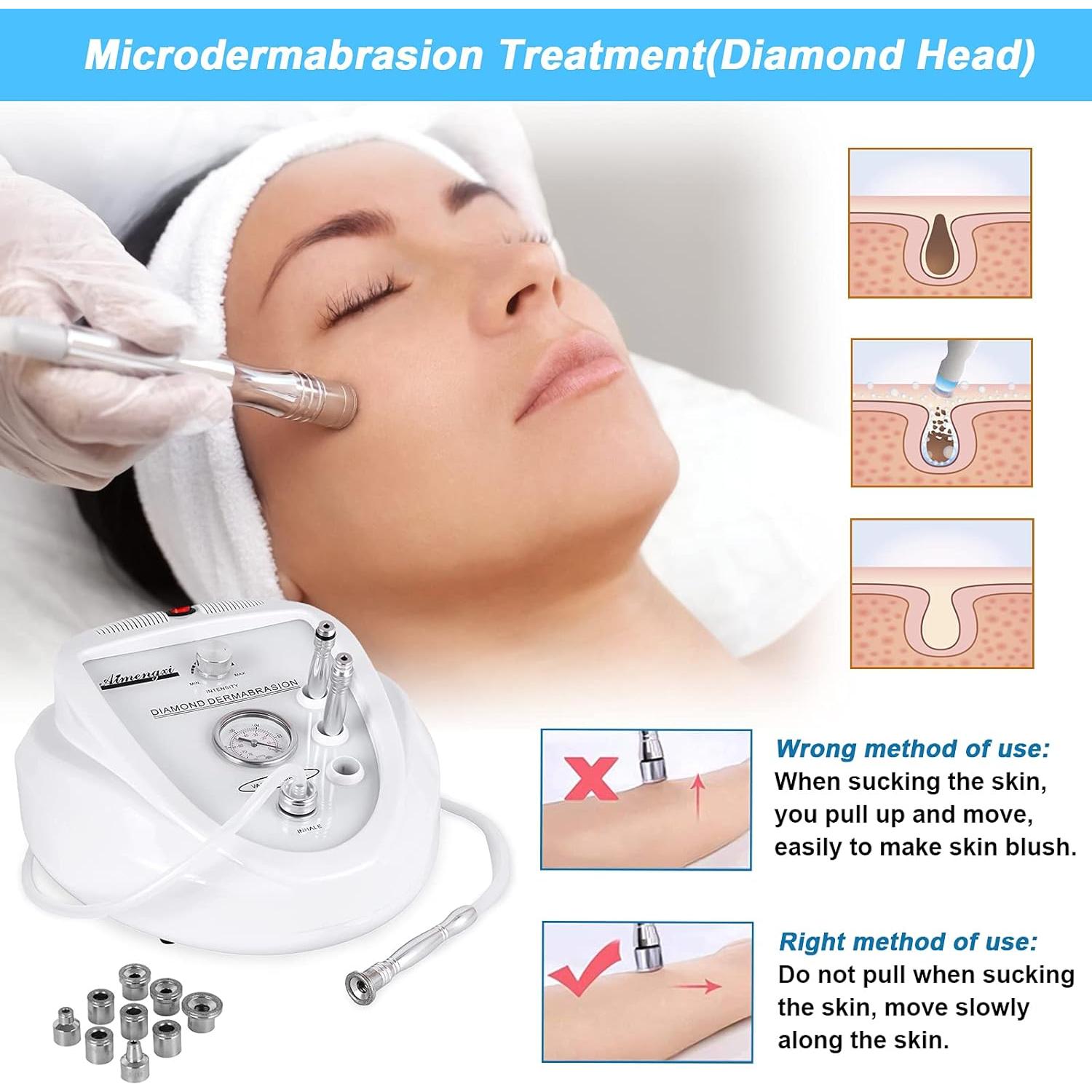 Máquina de Microdermoabrasión Diamante AIMENGXI 2 en 1