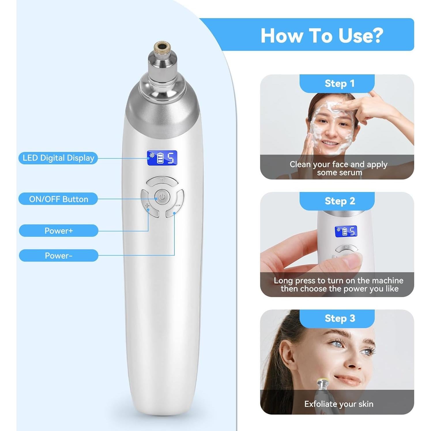 Máquina de Microdermoabrasión Beautycity 112120-10, 9 Cabezas