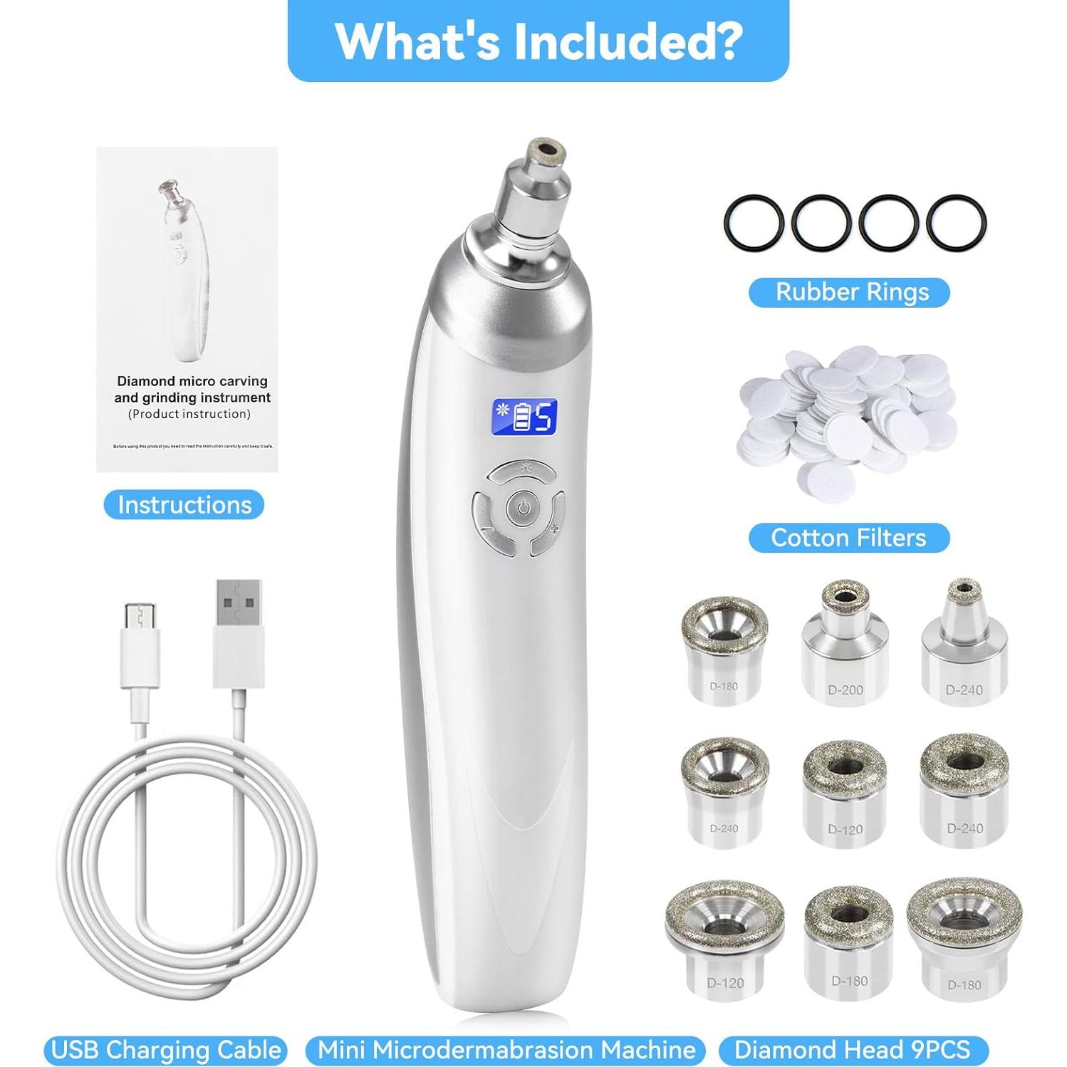 Máquina de Microdermoabrasión Beautycity 112120-10, 9 Cabezas