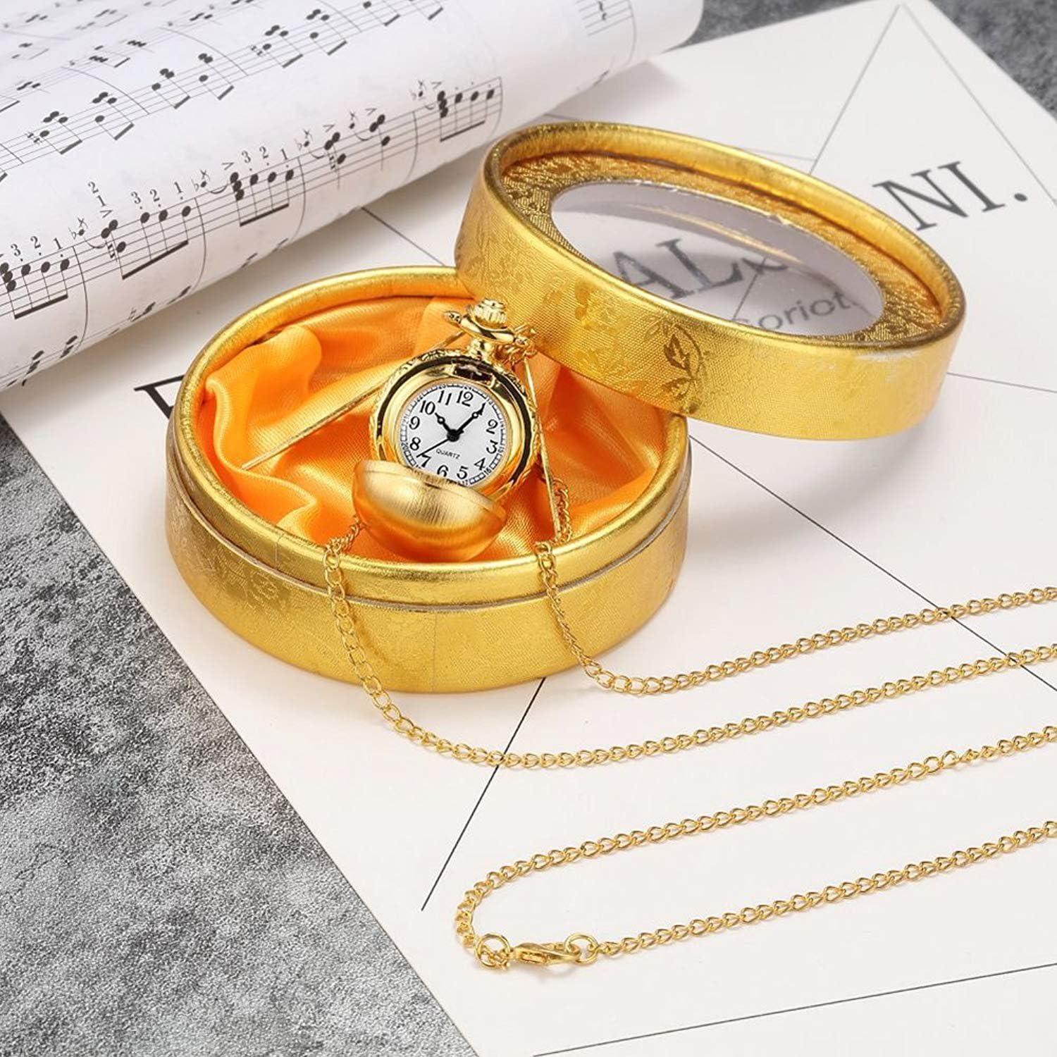 Reloj de bolsillo GORBEN estilo steampunk dorado 27mm