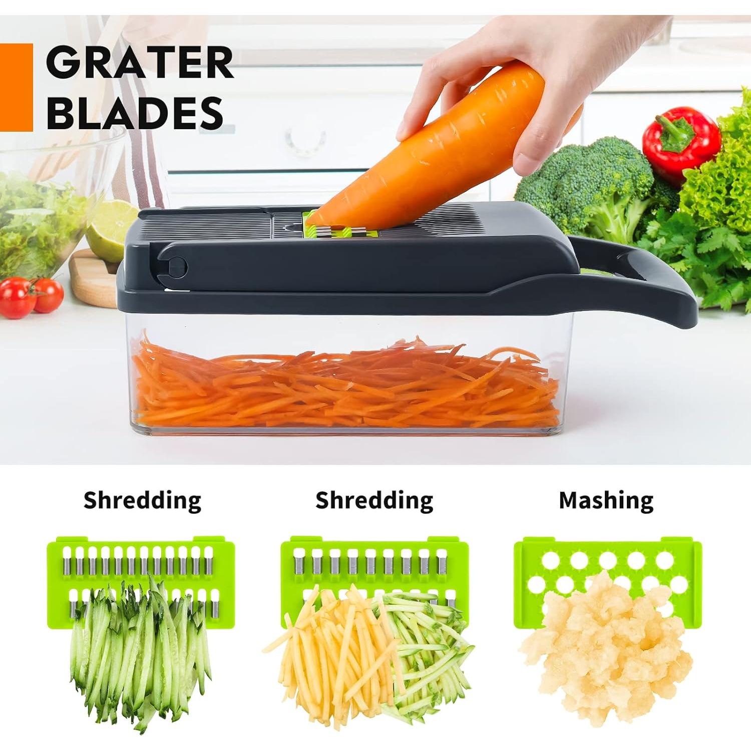 Picador de Verduras SNIFITAR 14 en 1 Acero Inoxidable Gris