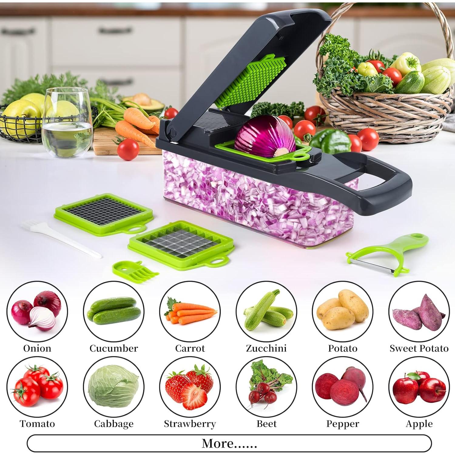 Picador de Verduras SNIFITAR 14 en 1 Acero Inoxidable Gris