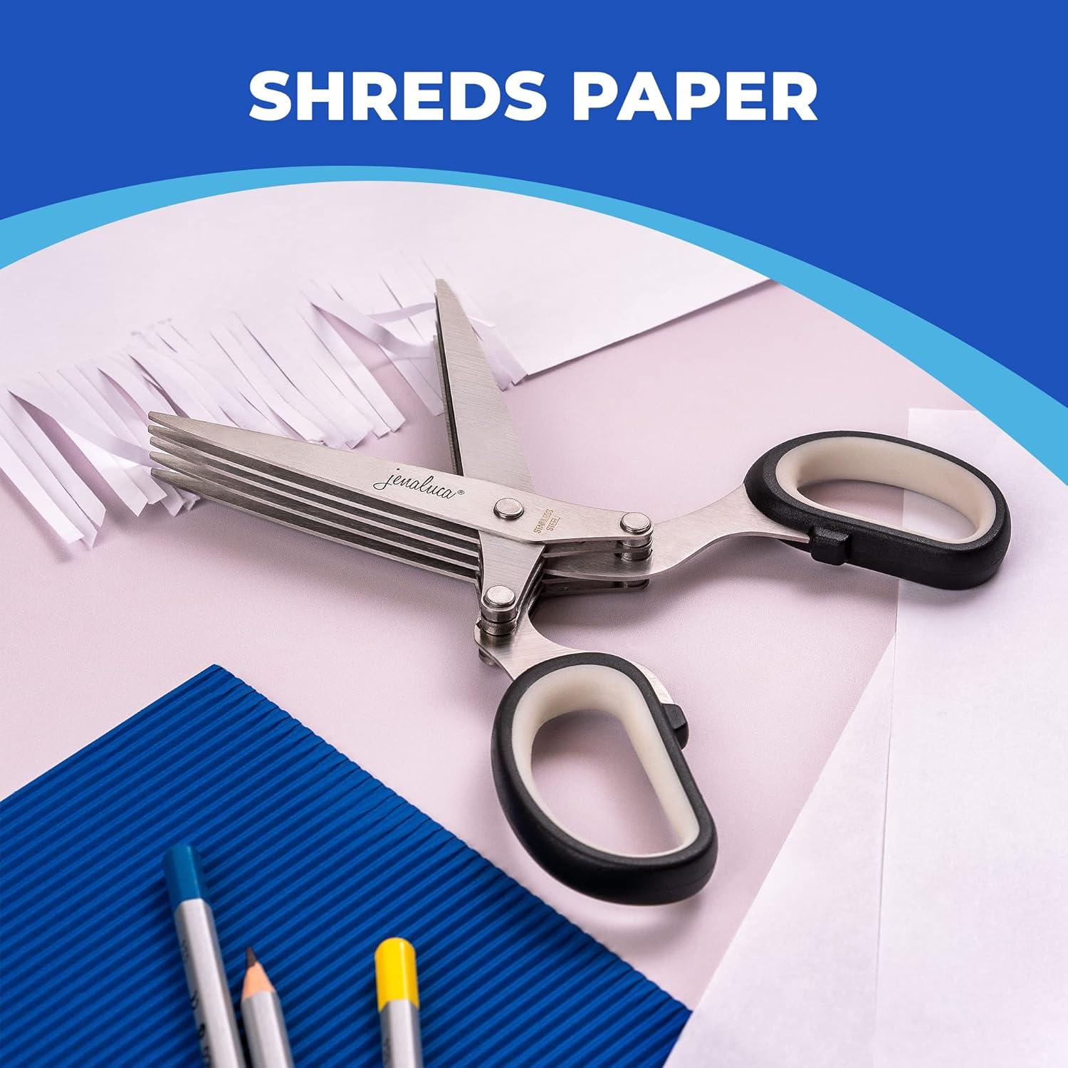 Tijeras de Hierbas 5 Cuchillas Jenaluca Acero Inoxidable Verde