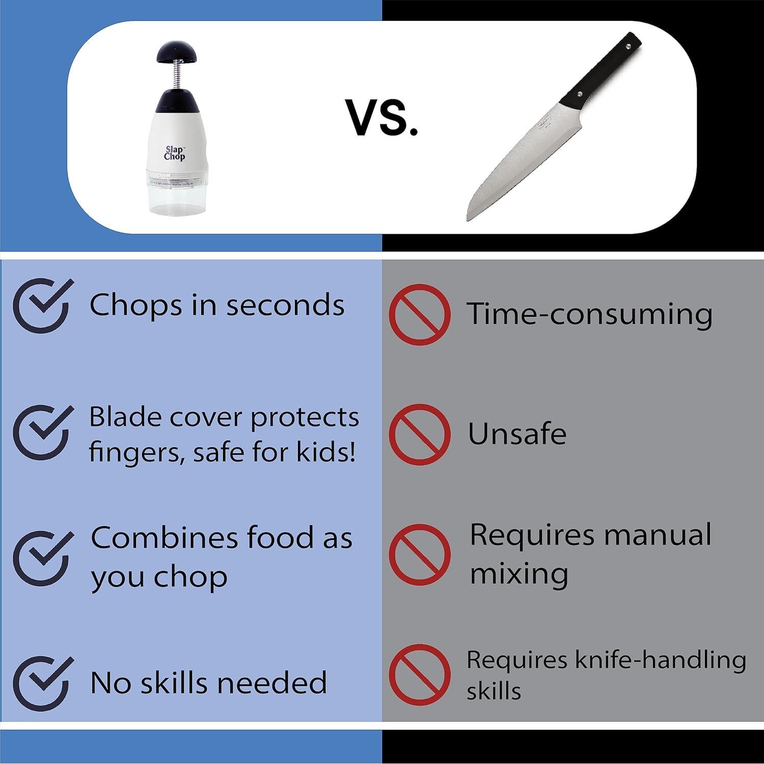 Cortador Slap Chop Original Acero Inoxidable 0.23 kg