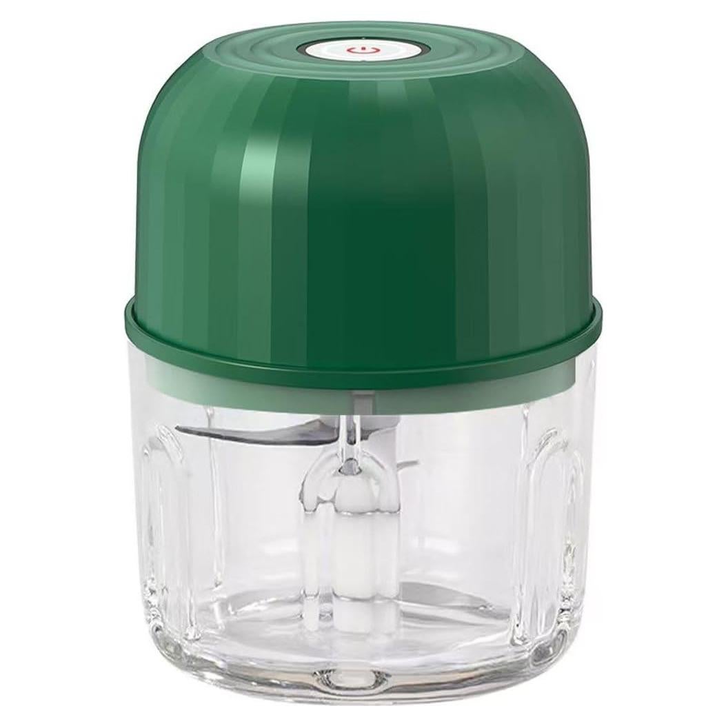 Electric Garlic Chopper Mini Food Crusher with Type C Charger - High-Power Electric Food Chopper for Vegetables, Fruits, and Nuts - Compact and Easy to Clean