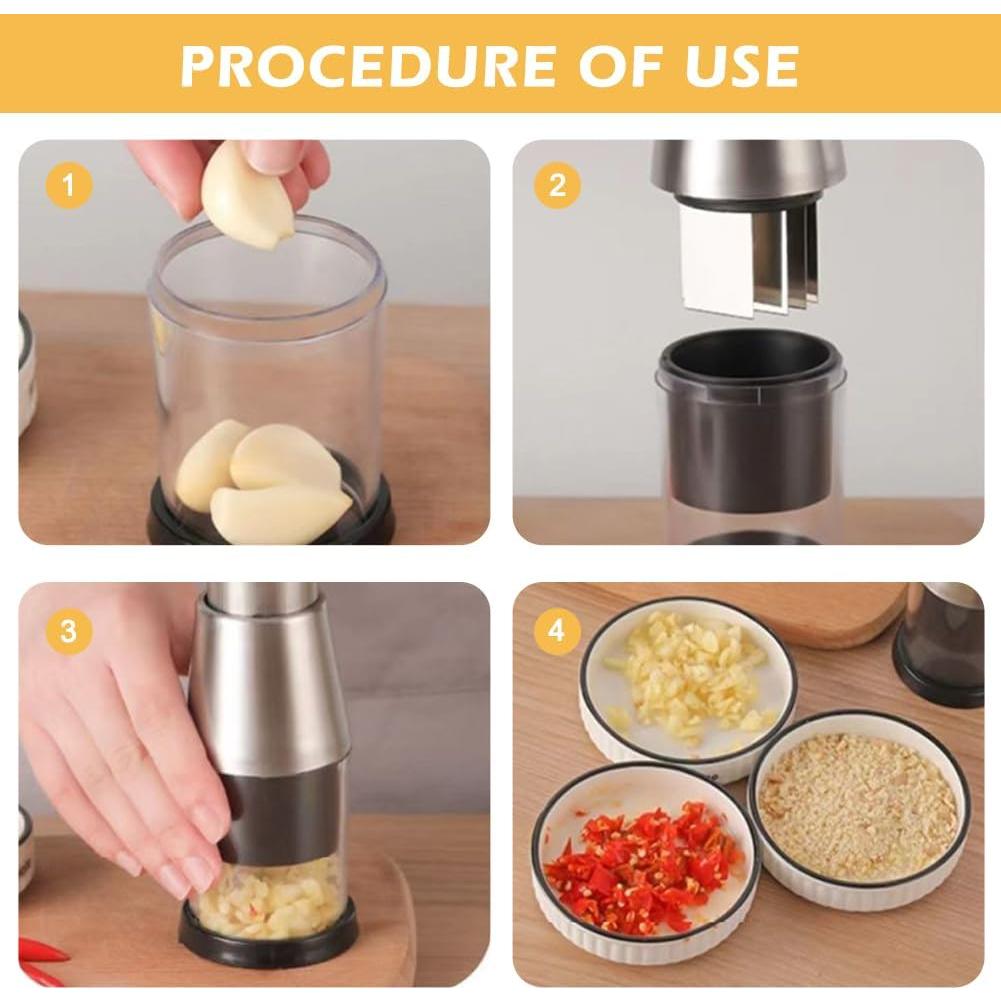 Picador Manual de Alimentos Kakalote, Acero Inoxidable 16cm