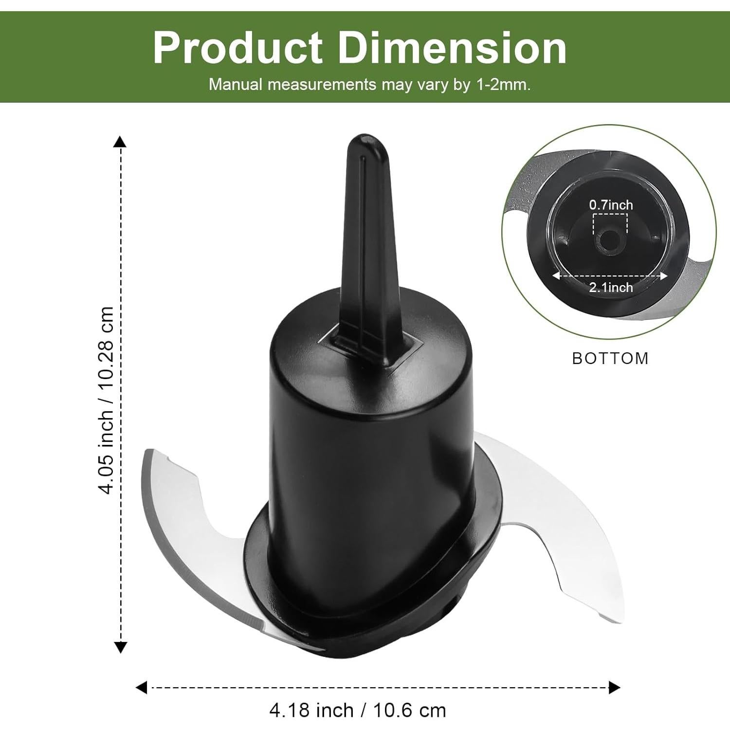 Cuchilla de Corte Doufuhua DLC-2ACBN para Cuisinart Mini Prep Plus