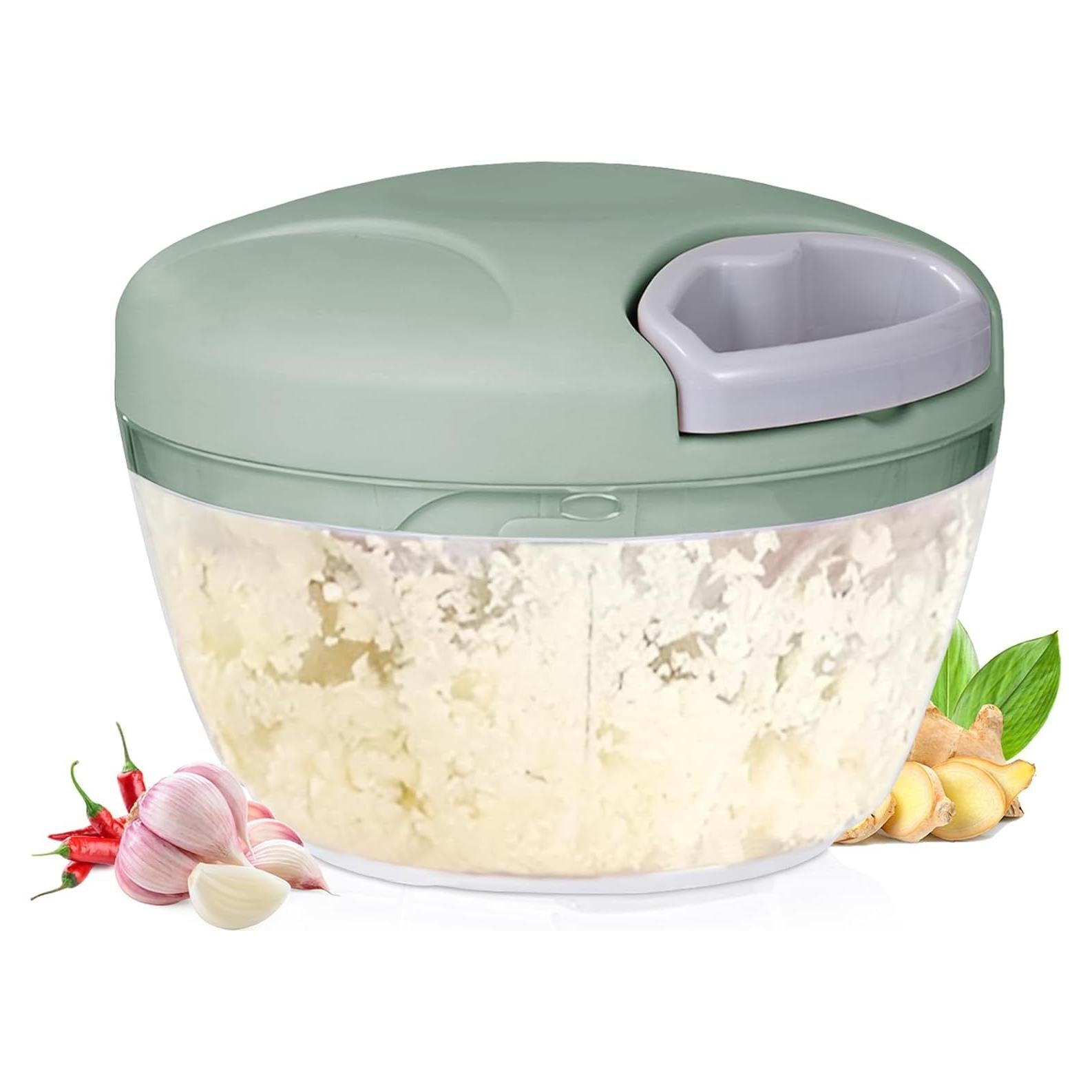 Cortador Manual de Verduras NIUAWASA 500ml Verde Antideslizante