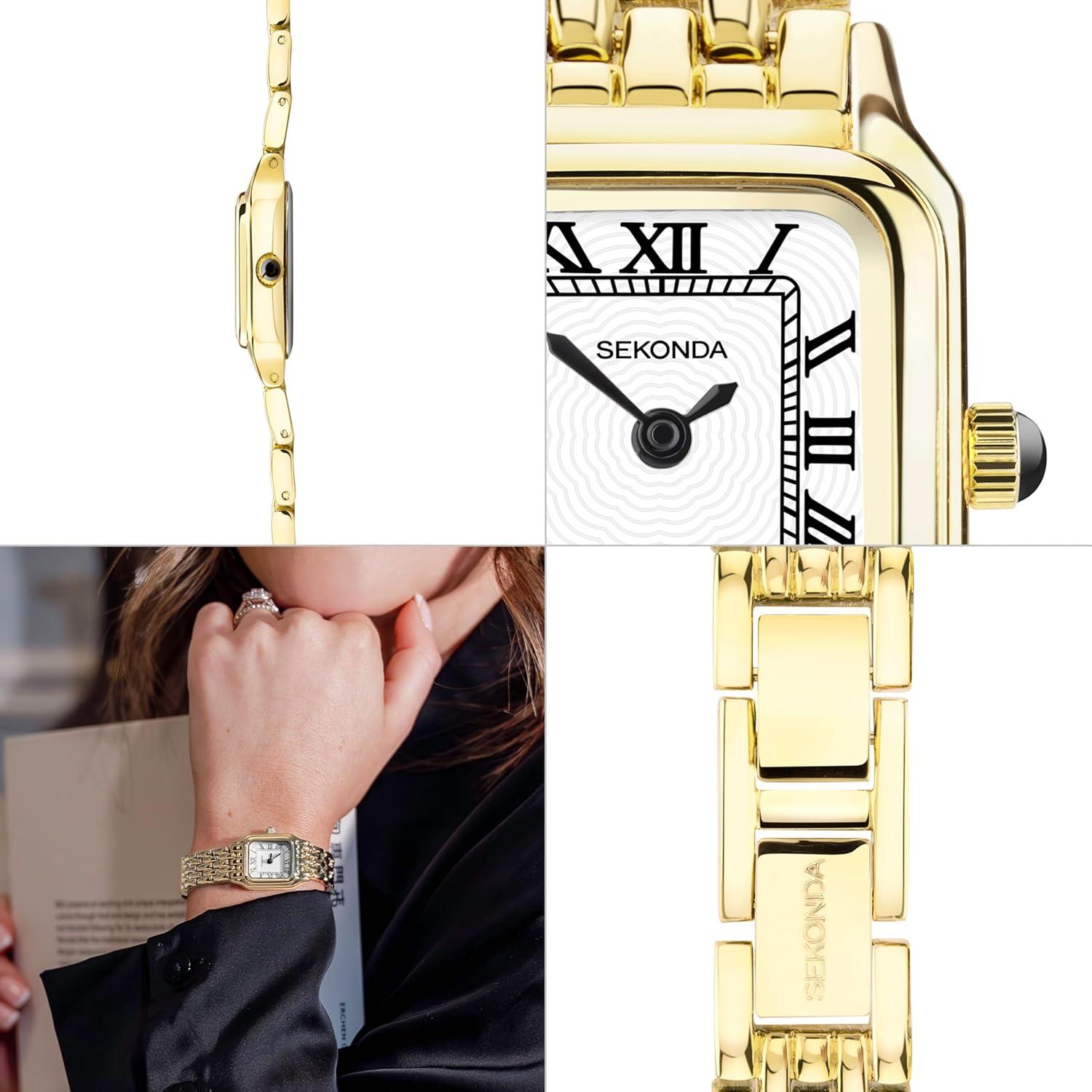 Reloj de Cuarzo Sekonda Monica Dama 20mm Blanco Romano