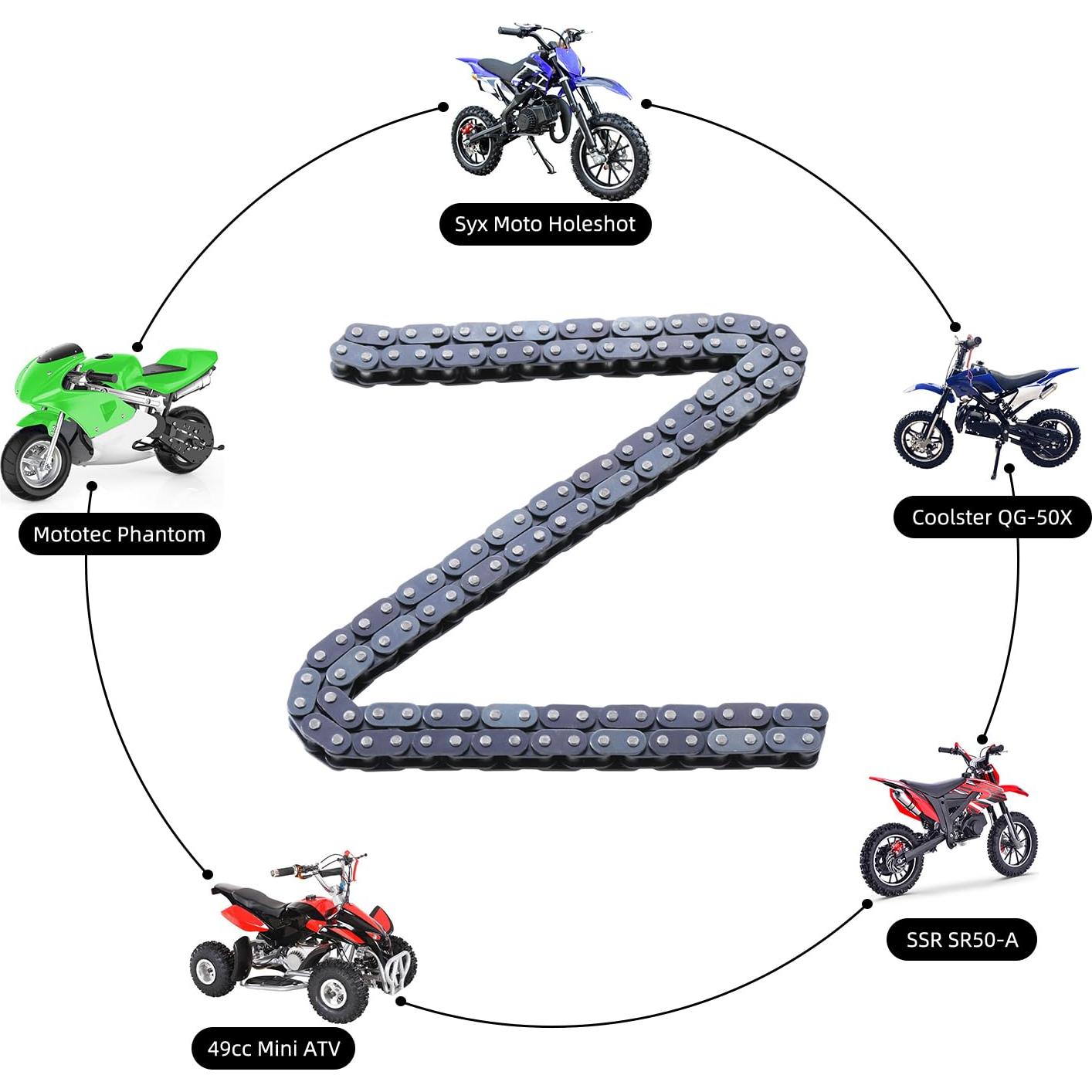 Cadena de Transmisión KAMIER T8F 116 Enlaces 2-Tiempos