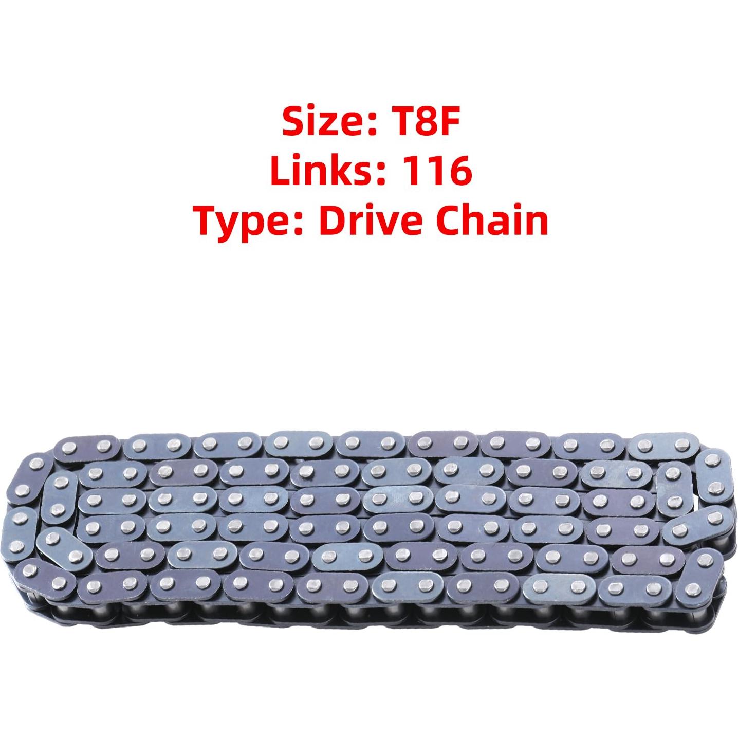 Cadena de Transmisión KAMIER T8F 116 Enlaces 2-Tiempos