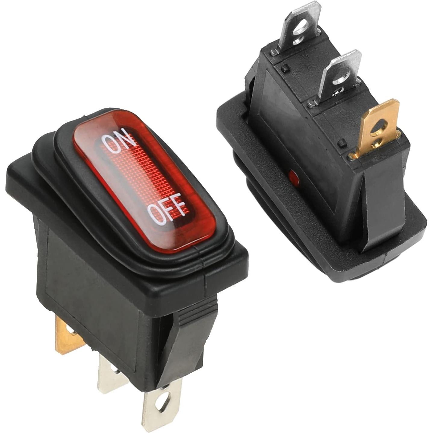 Interruptor encendido/apagado GREHUA KCD3 2 Pack 20A 250V