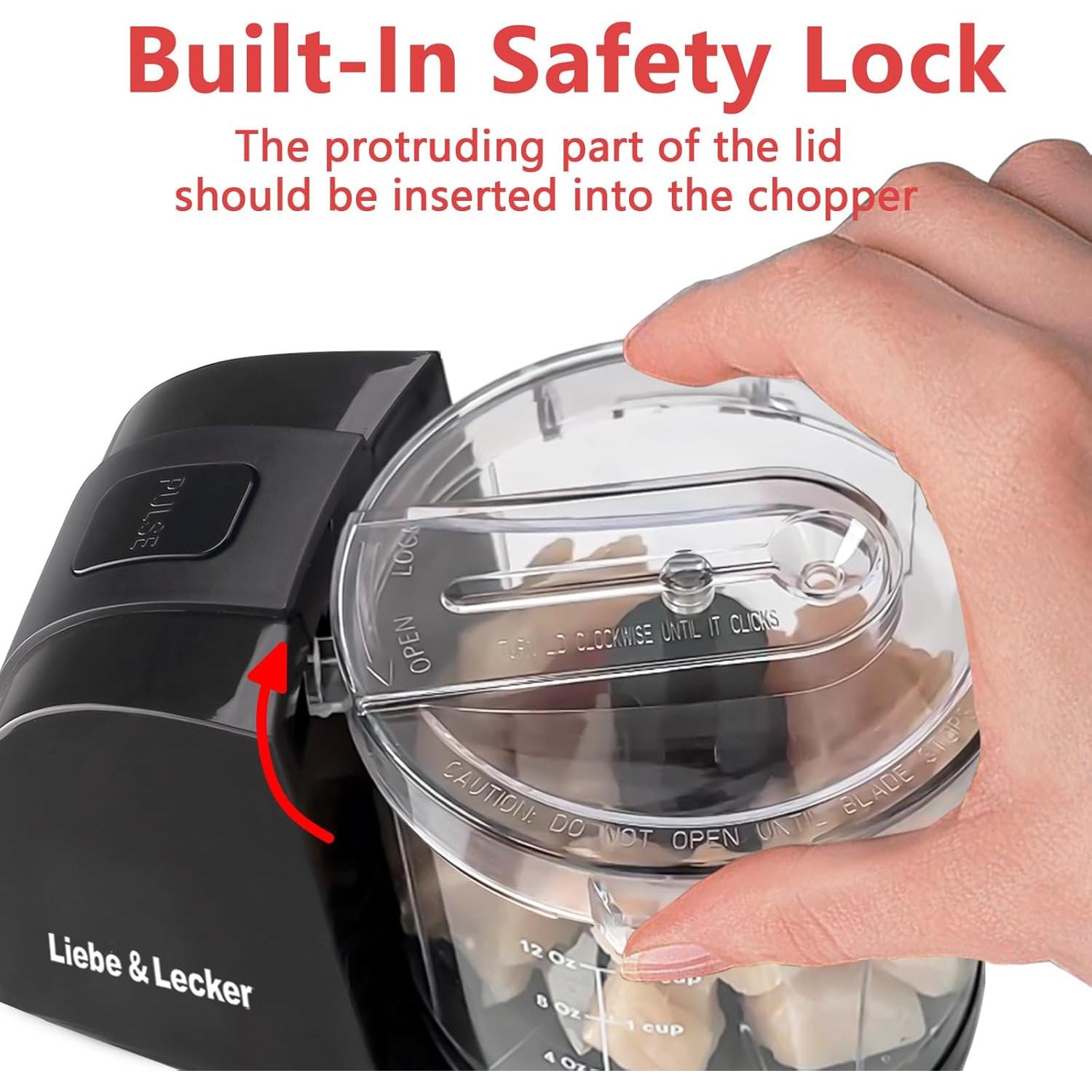 Mini Procesador de Alimentos Liebe&Lecker 1.5 Tazas S/S