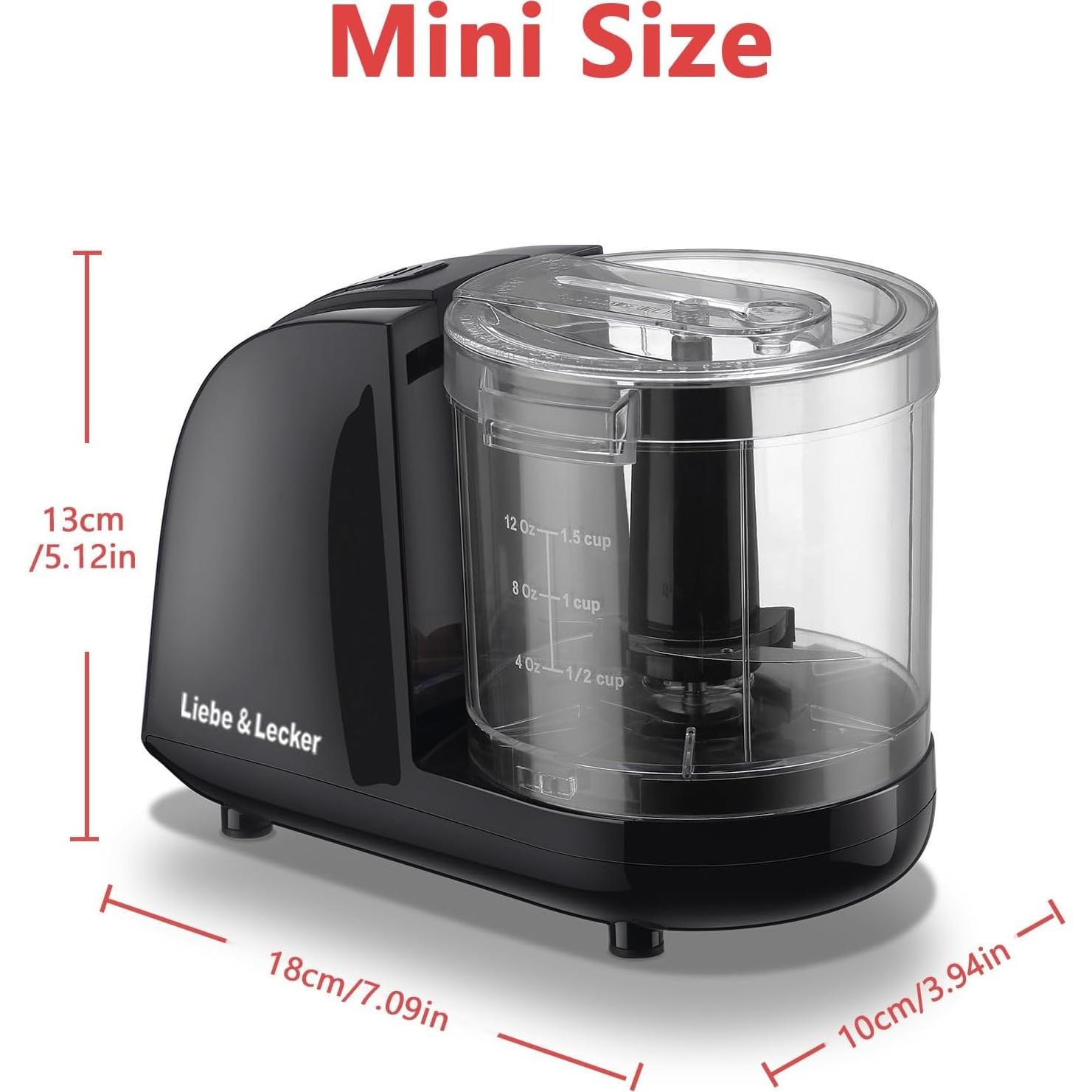 Mini Procesador de Alimentos Liebe&Lecker 1.5 Tazas S/S