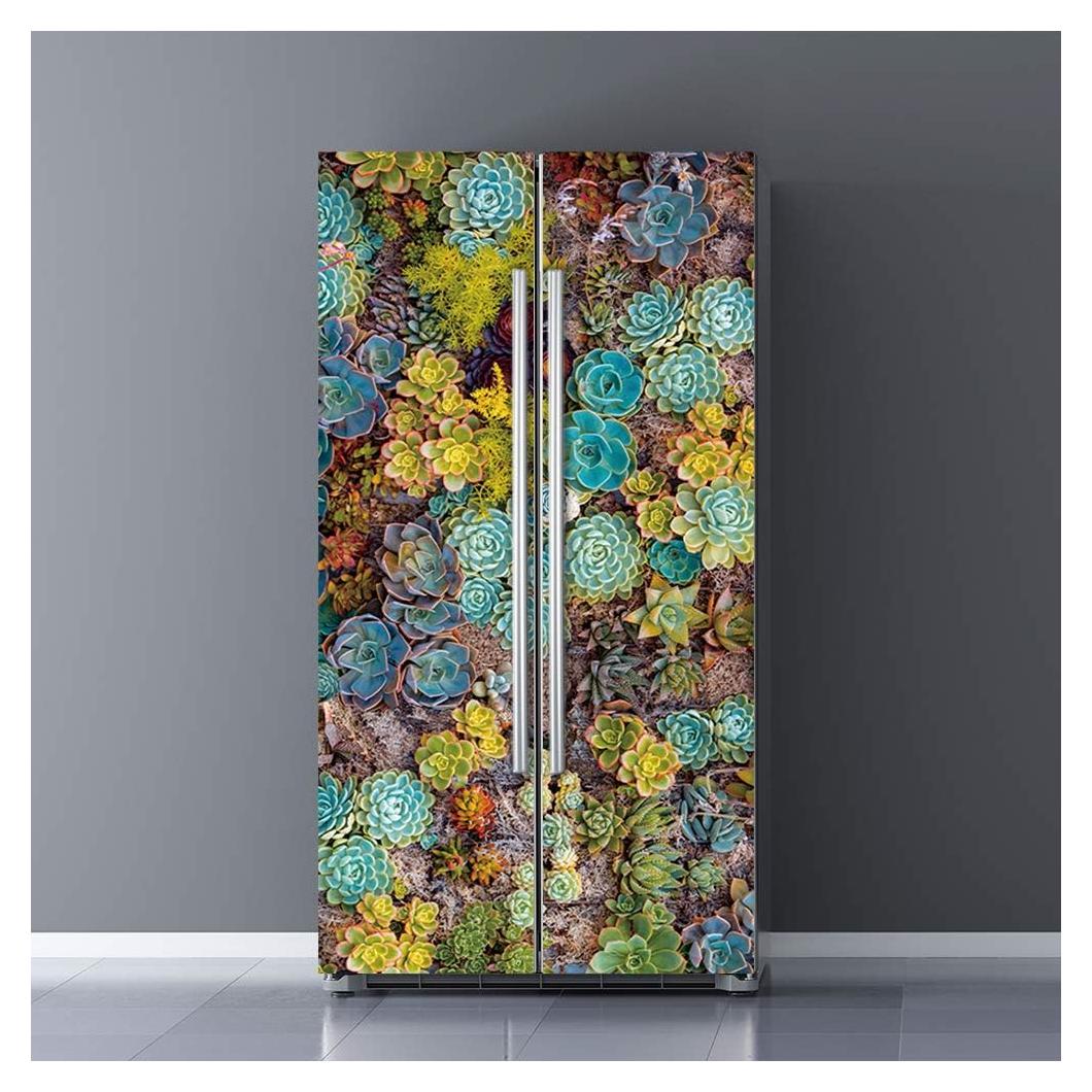 Mural de puerta autoadhesivo Alwayspon suculenta 82x200 cm