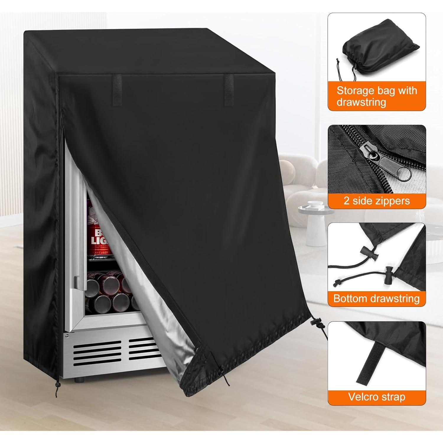 Cubierta de Refrigerador de Bebidas Velieta 55.88x58.93x86.68cm Impermeable