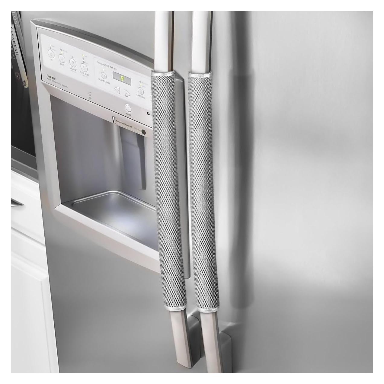 Cubiertas de Manijas de Refrigerador OUGAR8 2 Unidades Gris